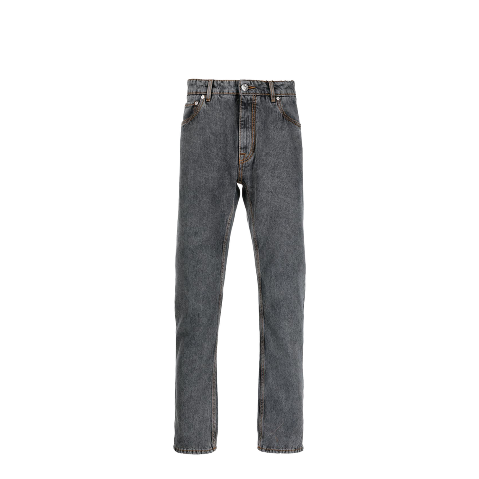 Tapered Jeans with Logo Embroidery