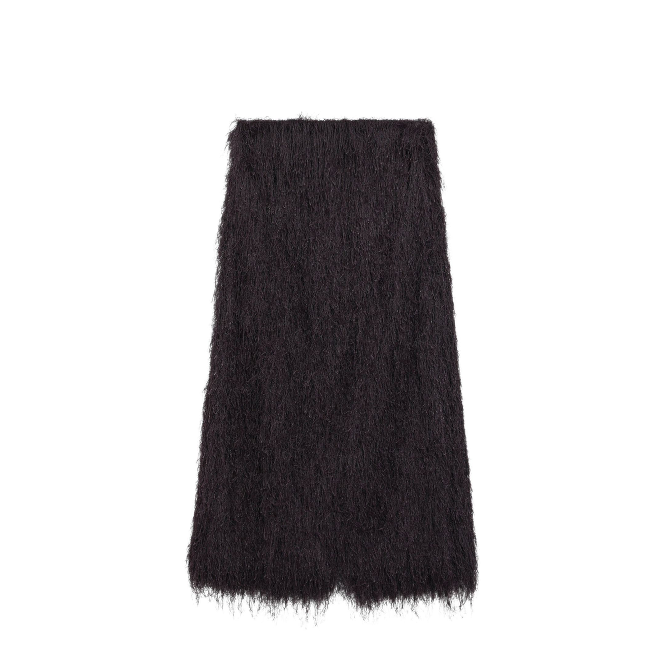 MAYFEYR - Dries Van Noten - Dark Purple Midi Skirt With Fringes - 108603038402
