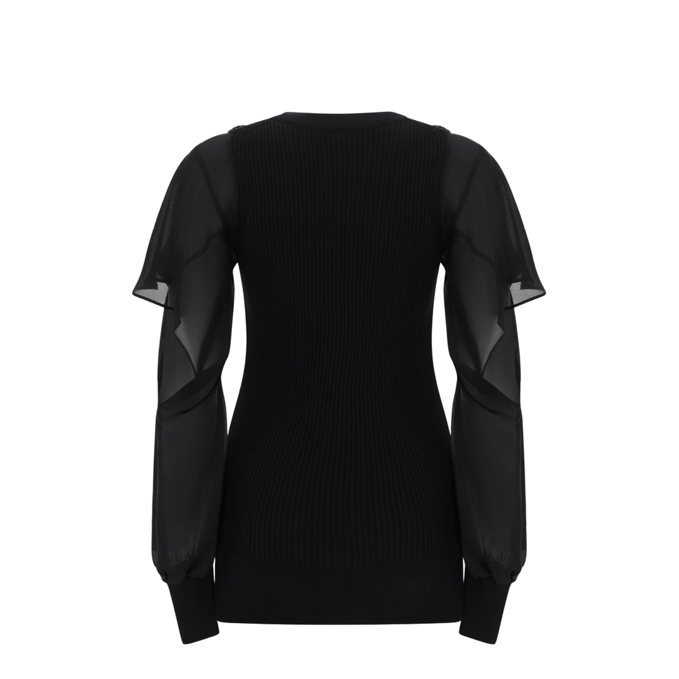 Shirt with Semi-Transparent Sleeves