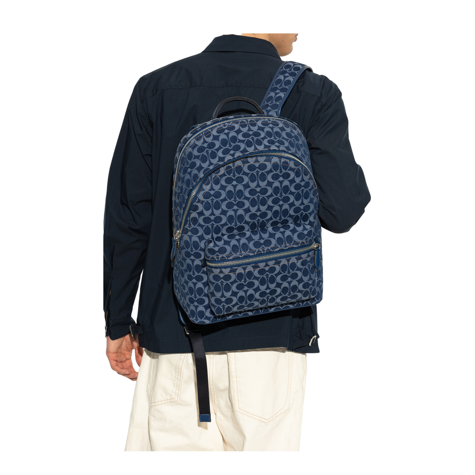 Denim Monogram Backpack