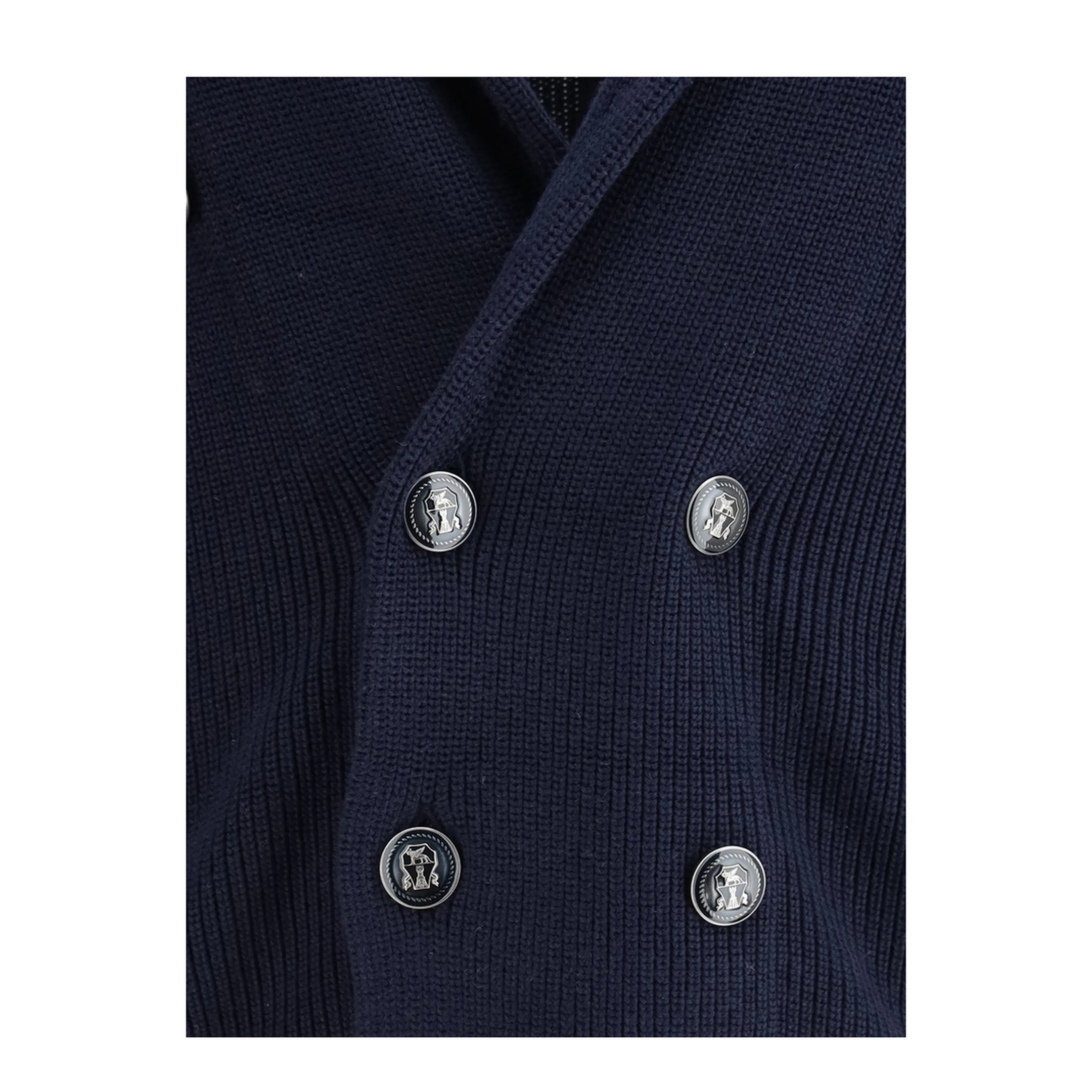 Men's Shawl Collar Cardigan Navy Blue