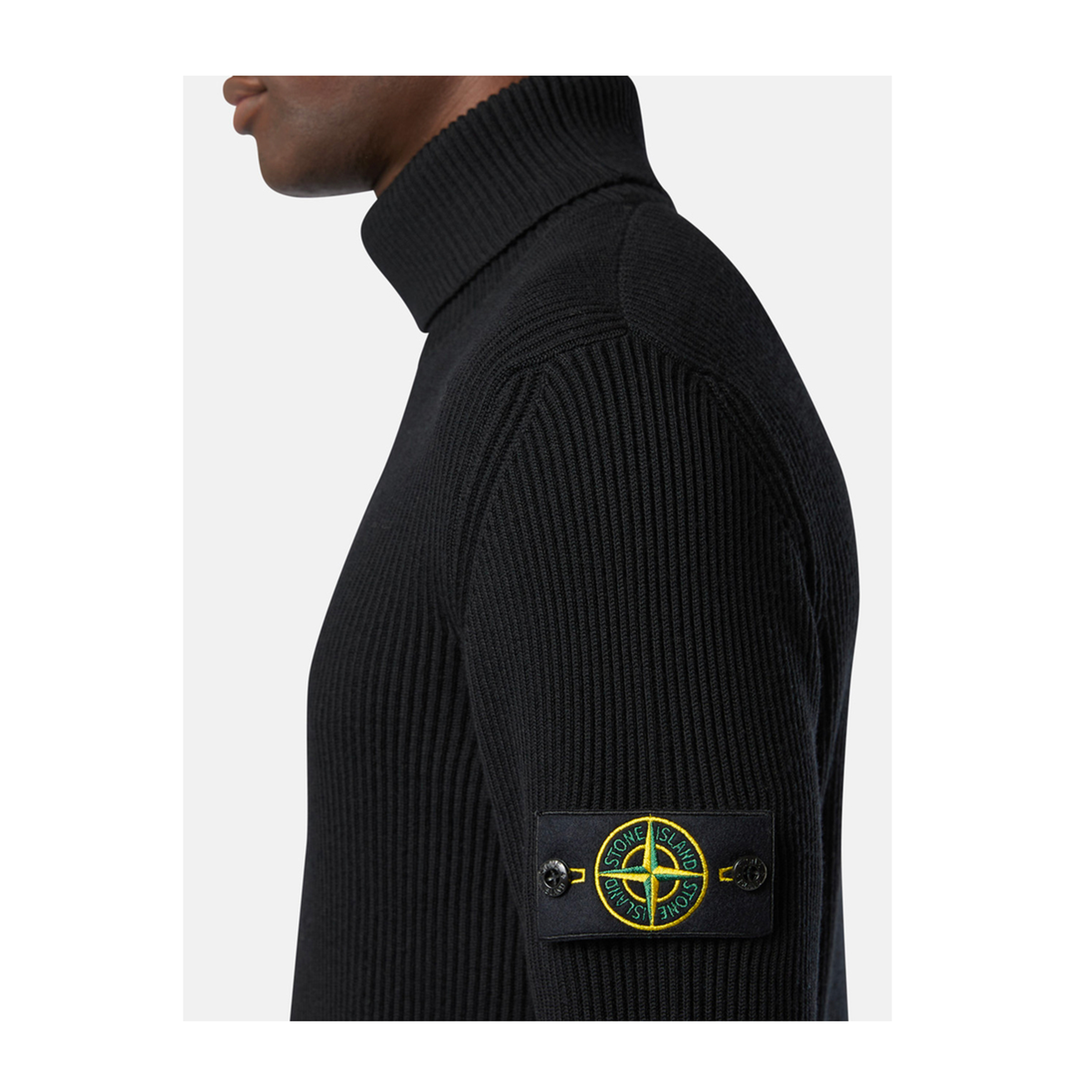 MAYFEYR - Stone Island - Ribbed Wool Turtleneck Pullover - K2S155100052S00C2