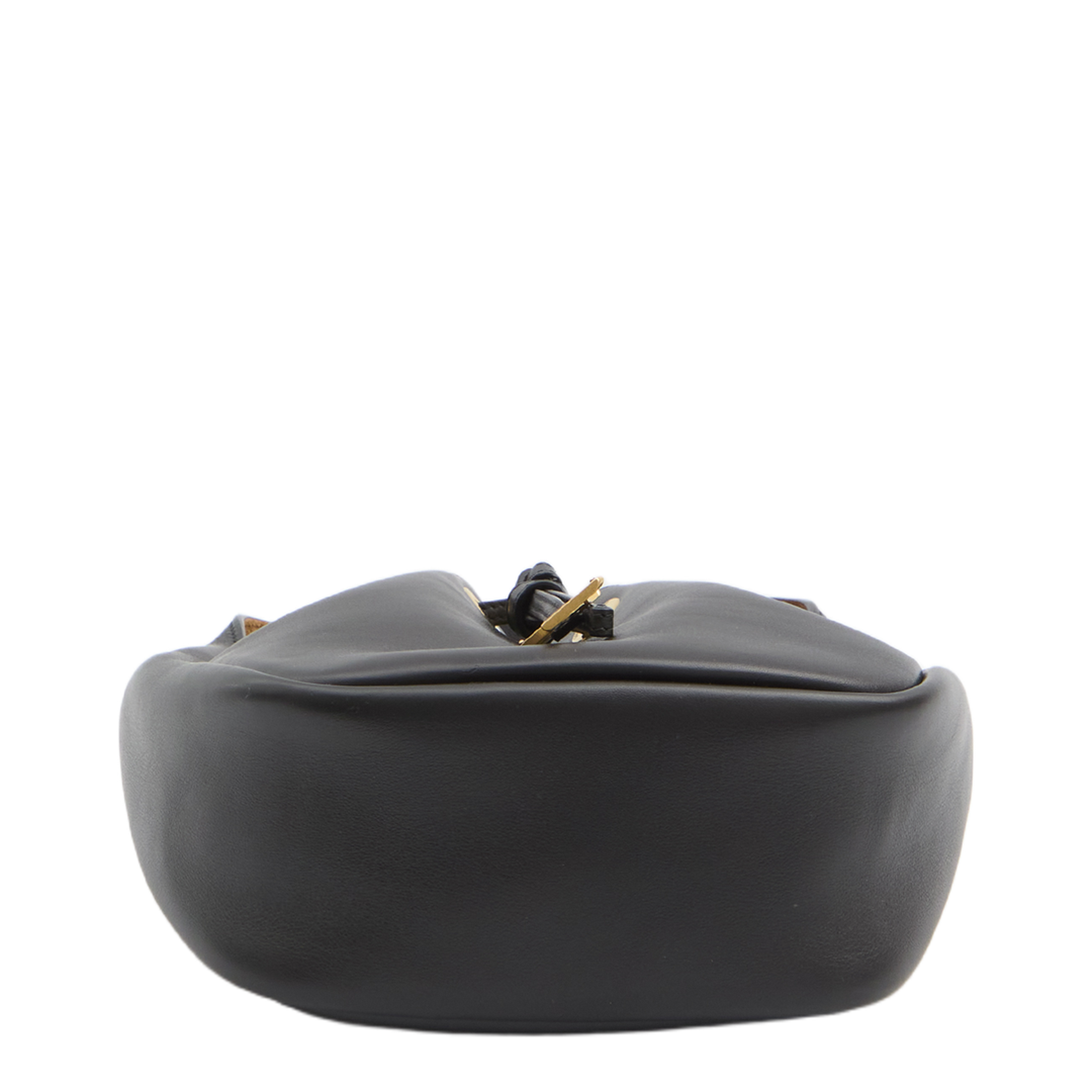 Supple Medium Leather Bucket Bags - Black