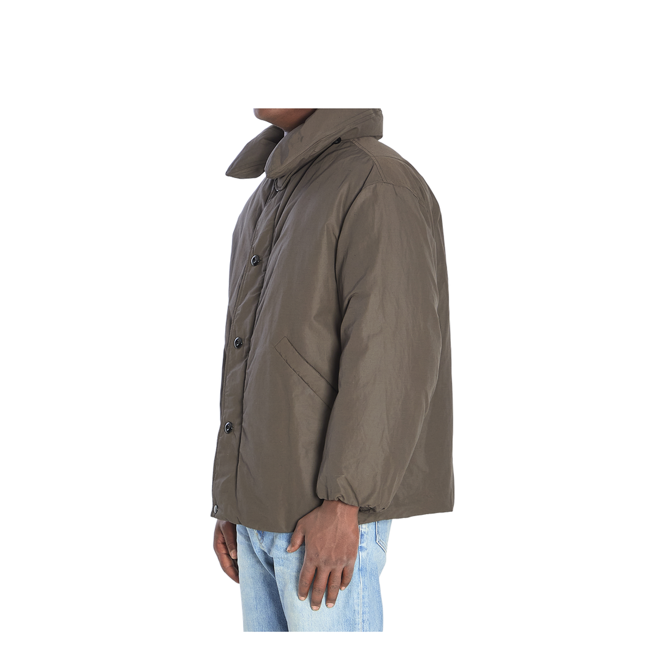 Puffer Blouson Jacket in Black