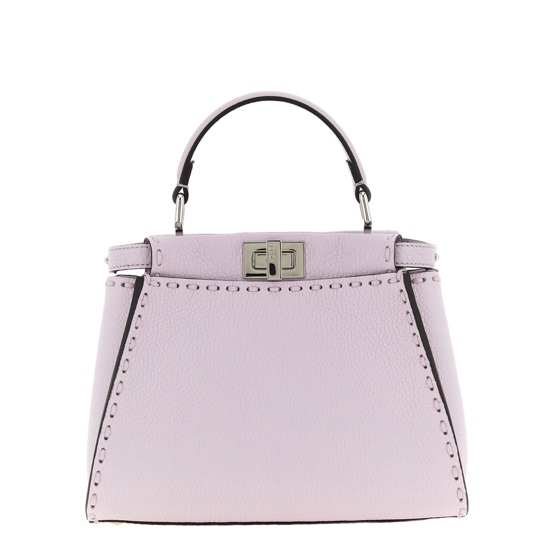 Peekaboo Mini Leather Crossbody Bag - Purple