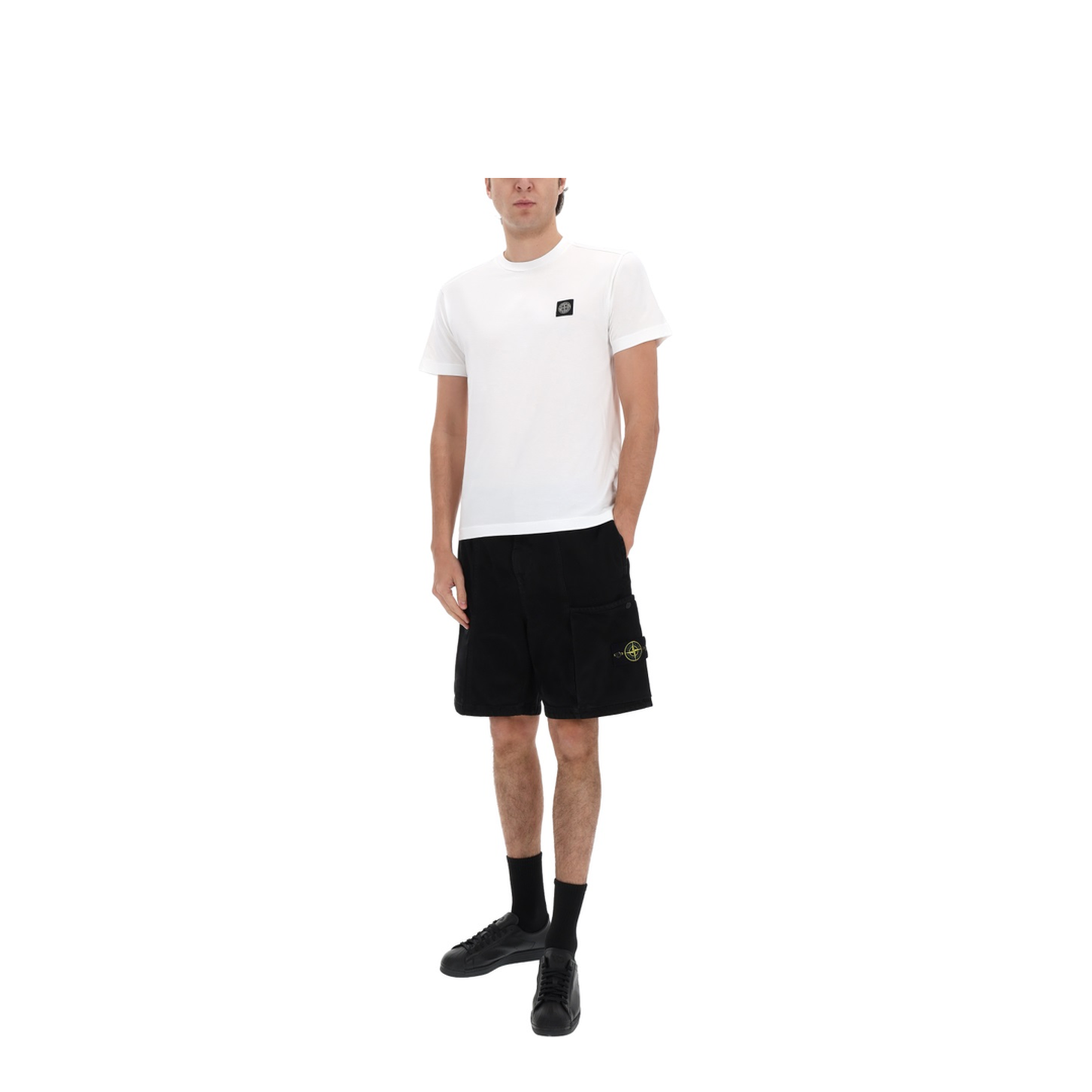 MAYFEYR - Stone Island - Cargo Shorts With Logo Patch - L100014S0184V0129