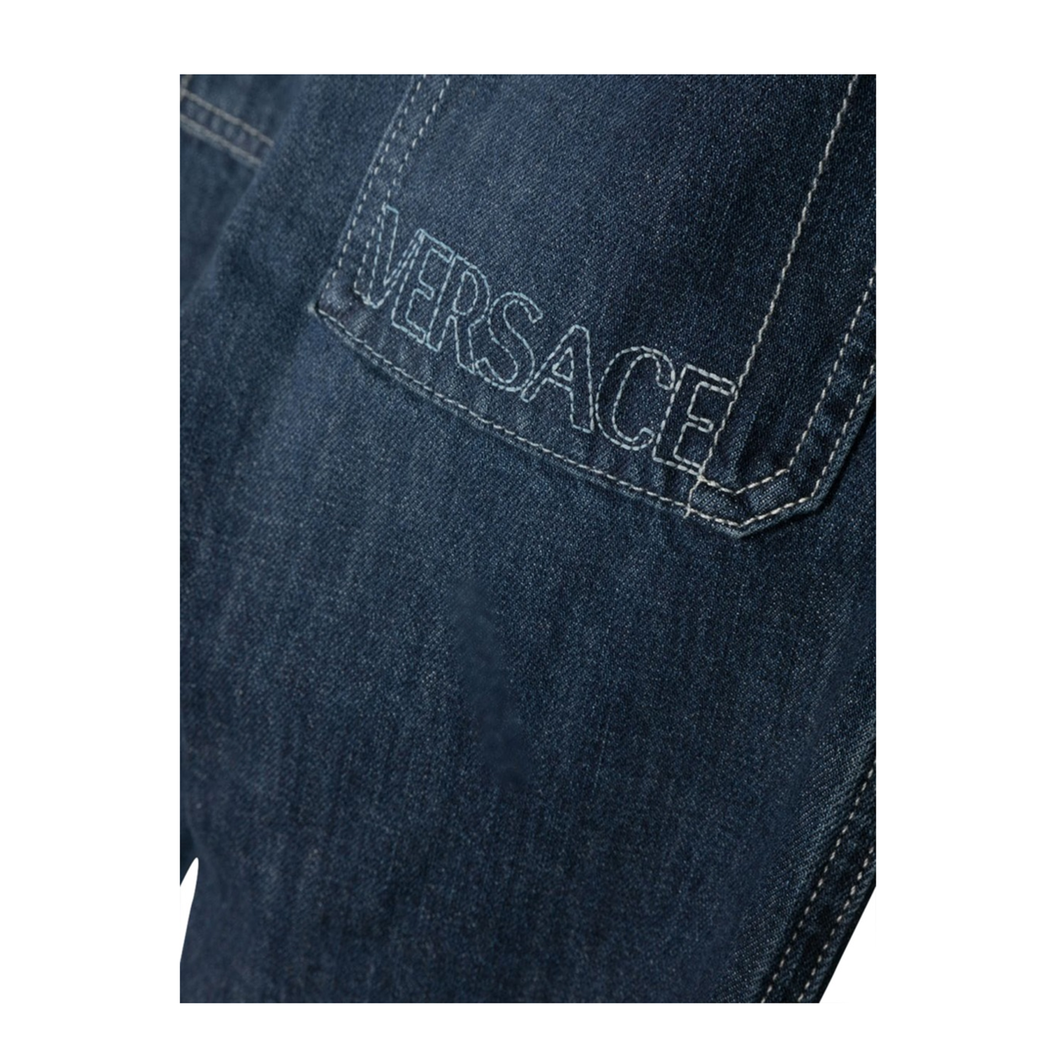 JEANS WITH EMBROIDERED LOGO