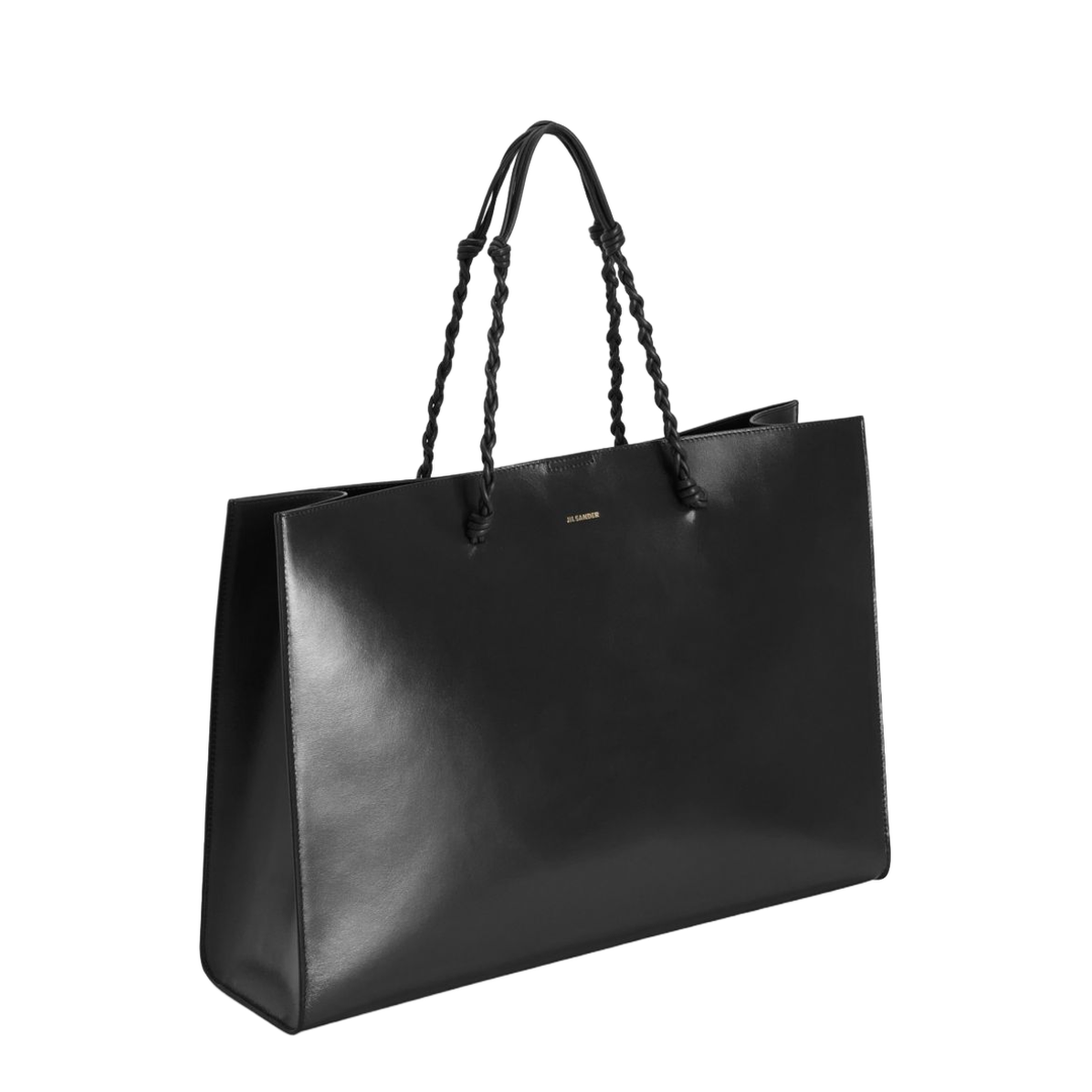 Tangle Tote Bag in Calf Leather - Black