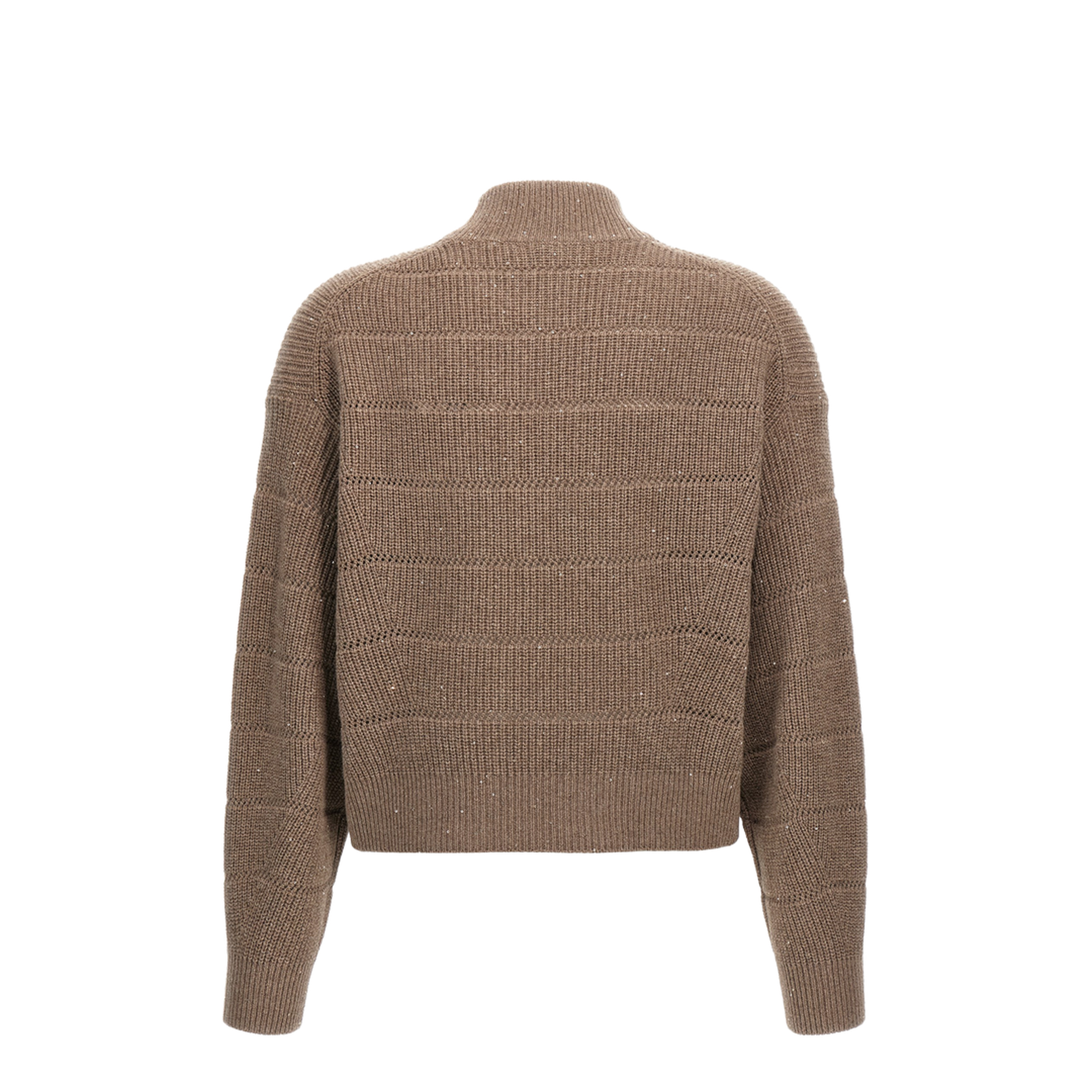 Rustic Dazzling Net Cropped Sweater