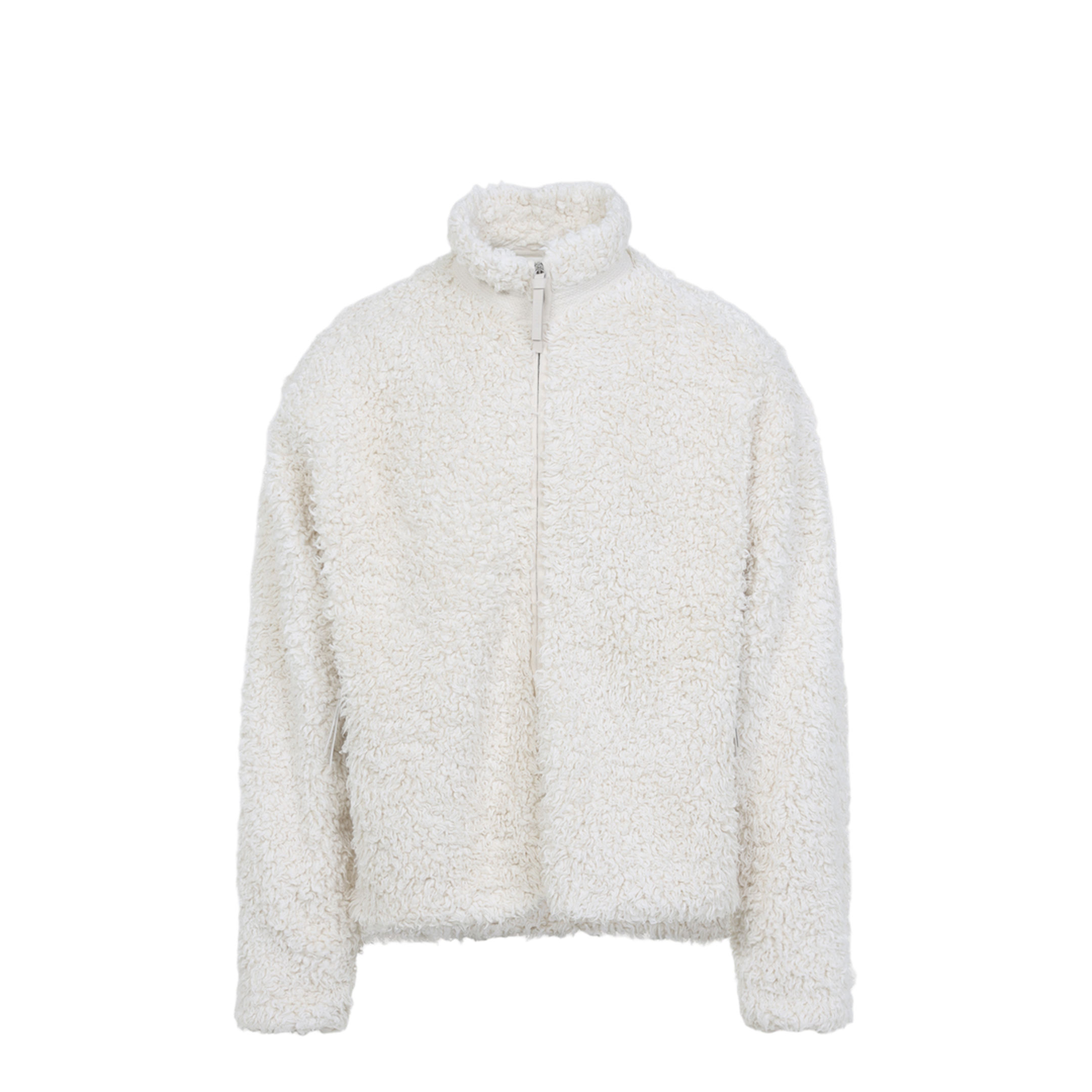 Zip Up Ivory Cotton Jacket