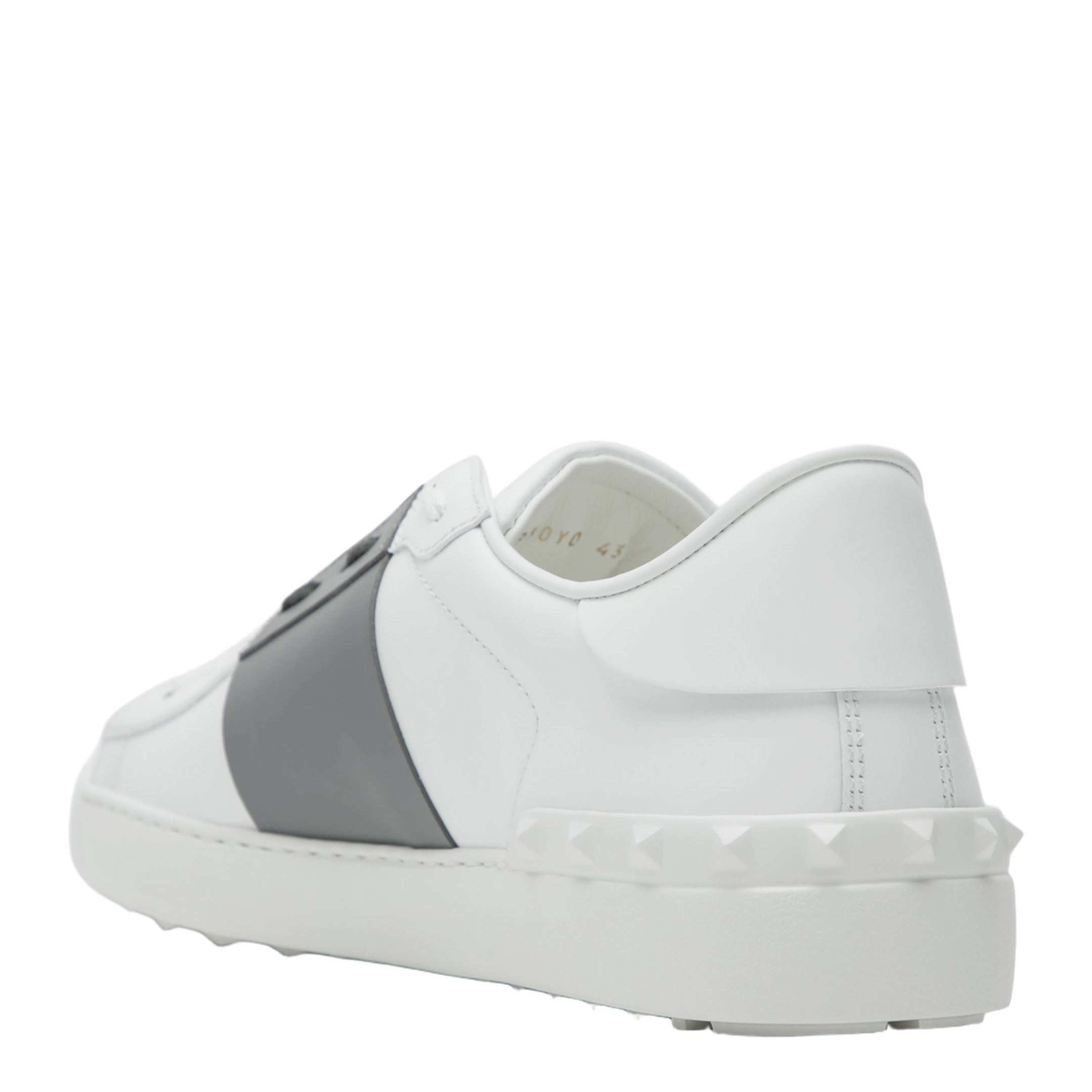 White Dark Steel Open Sneaker