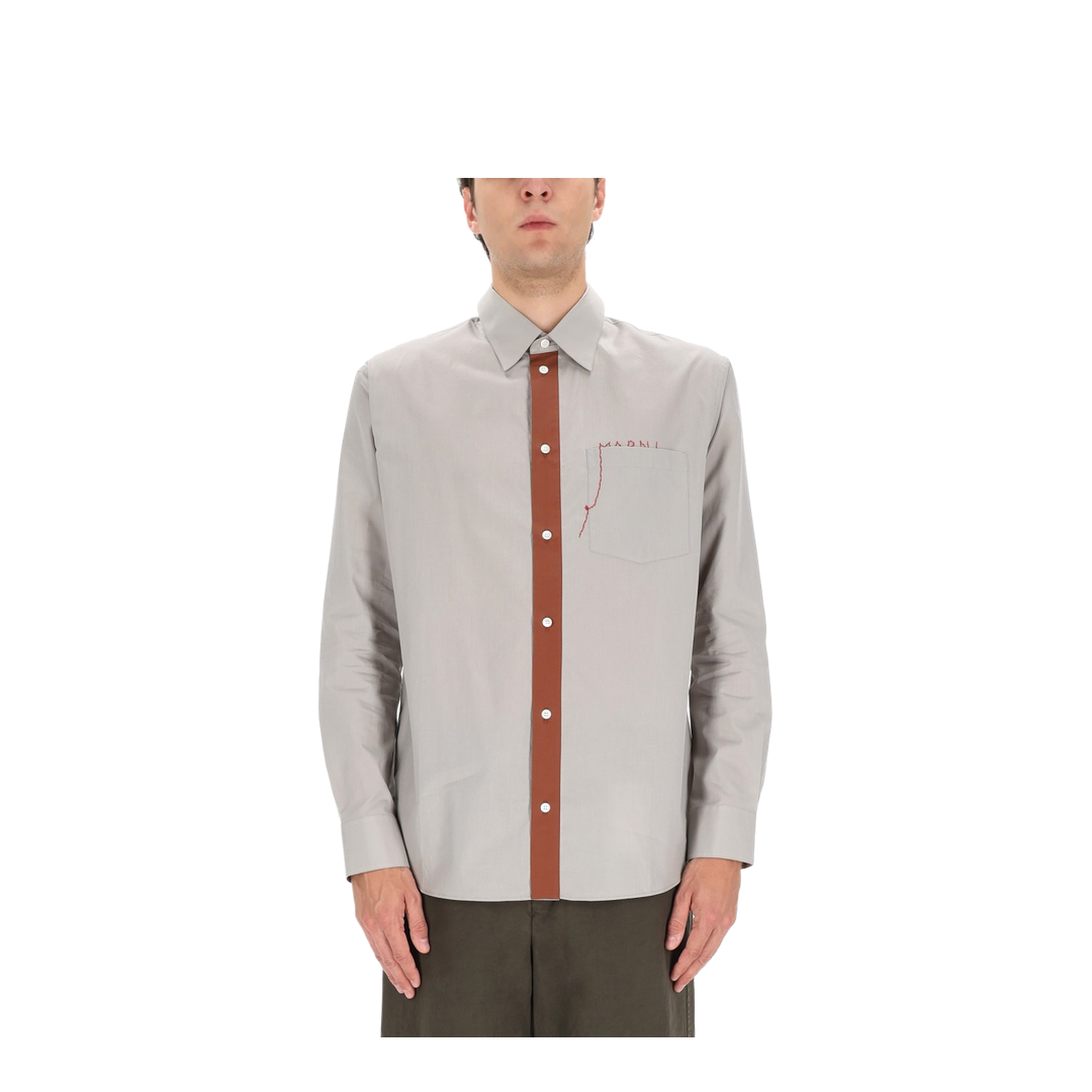 Shirt with Embroidered Logo