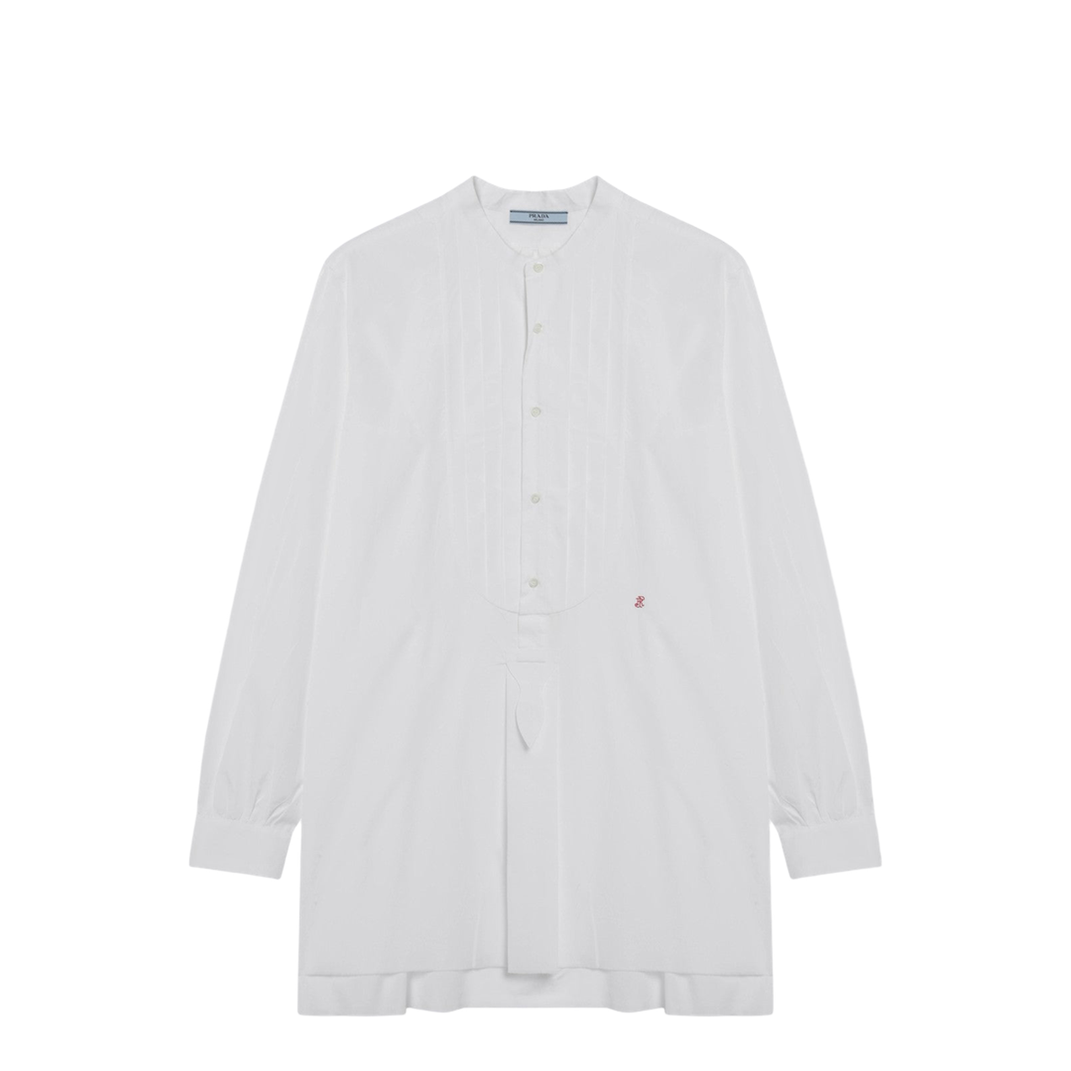 White Cotton Canvas Shirt