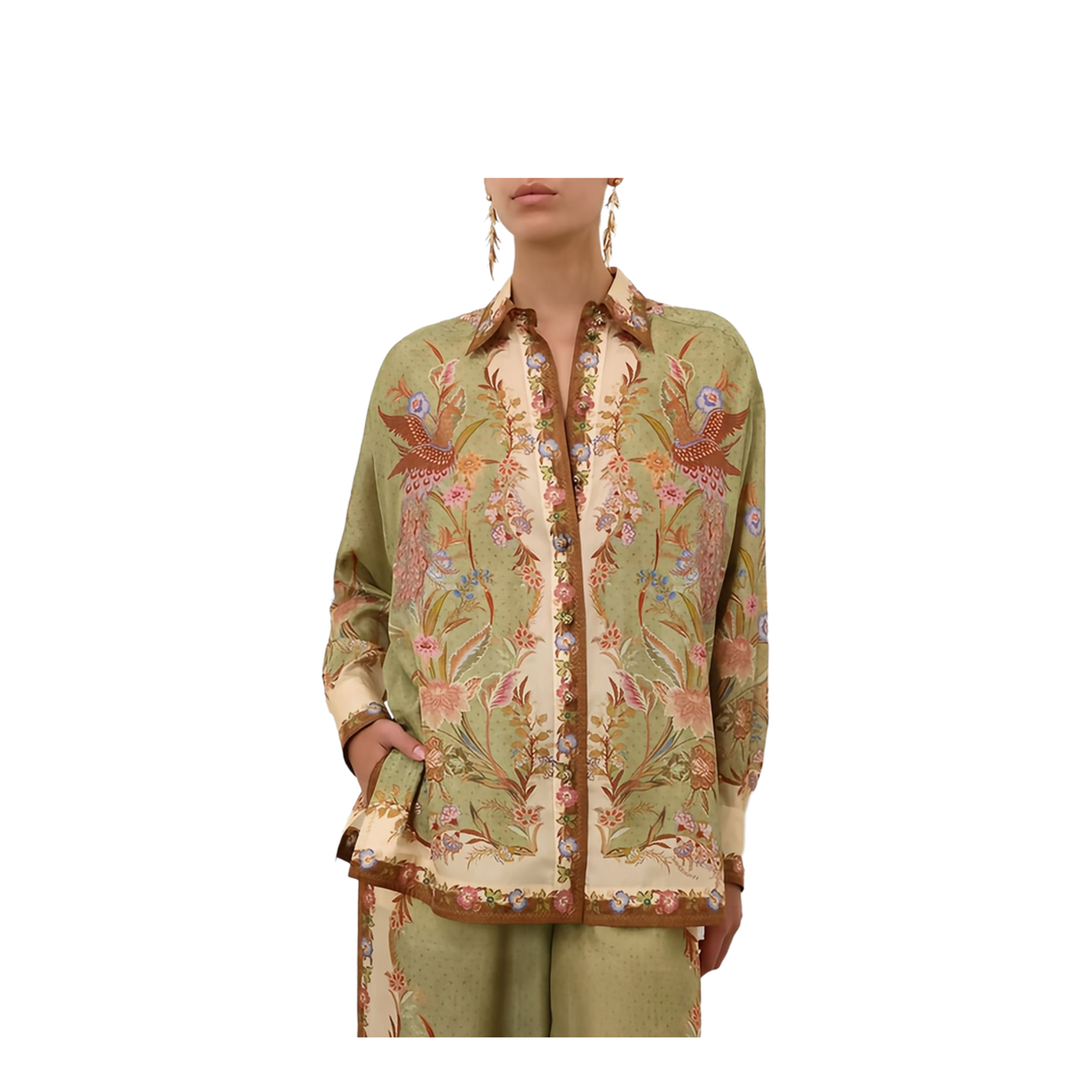 MAYFEYR - Zimmermann - Shirts Kaki - 8686TSS262KHSF