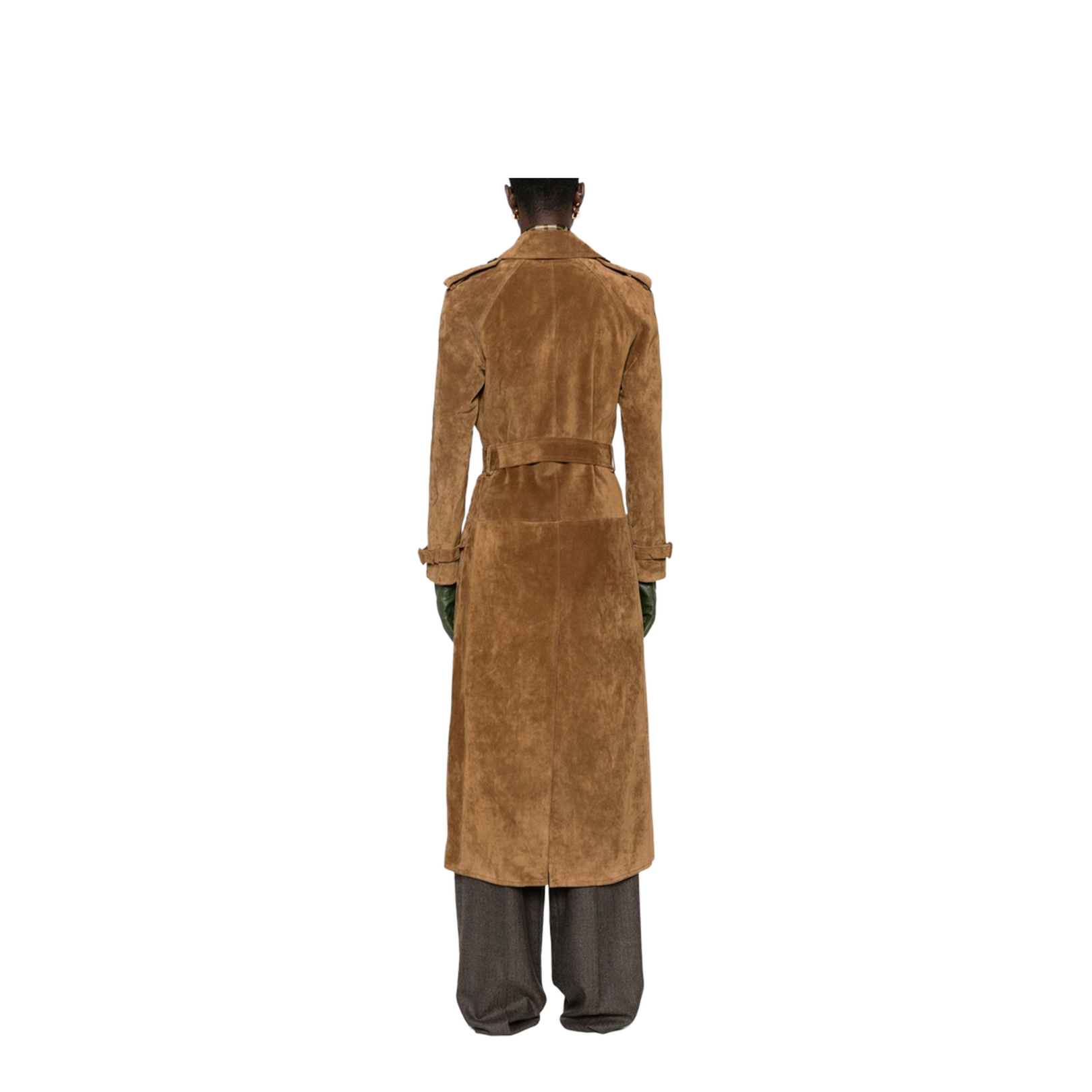Trench Coat in Suede