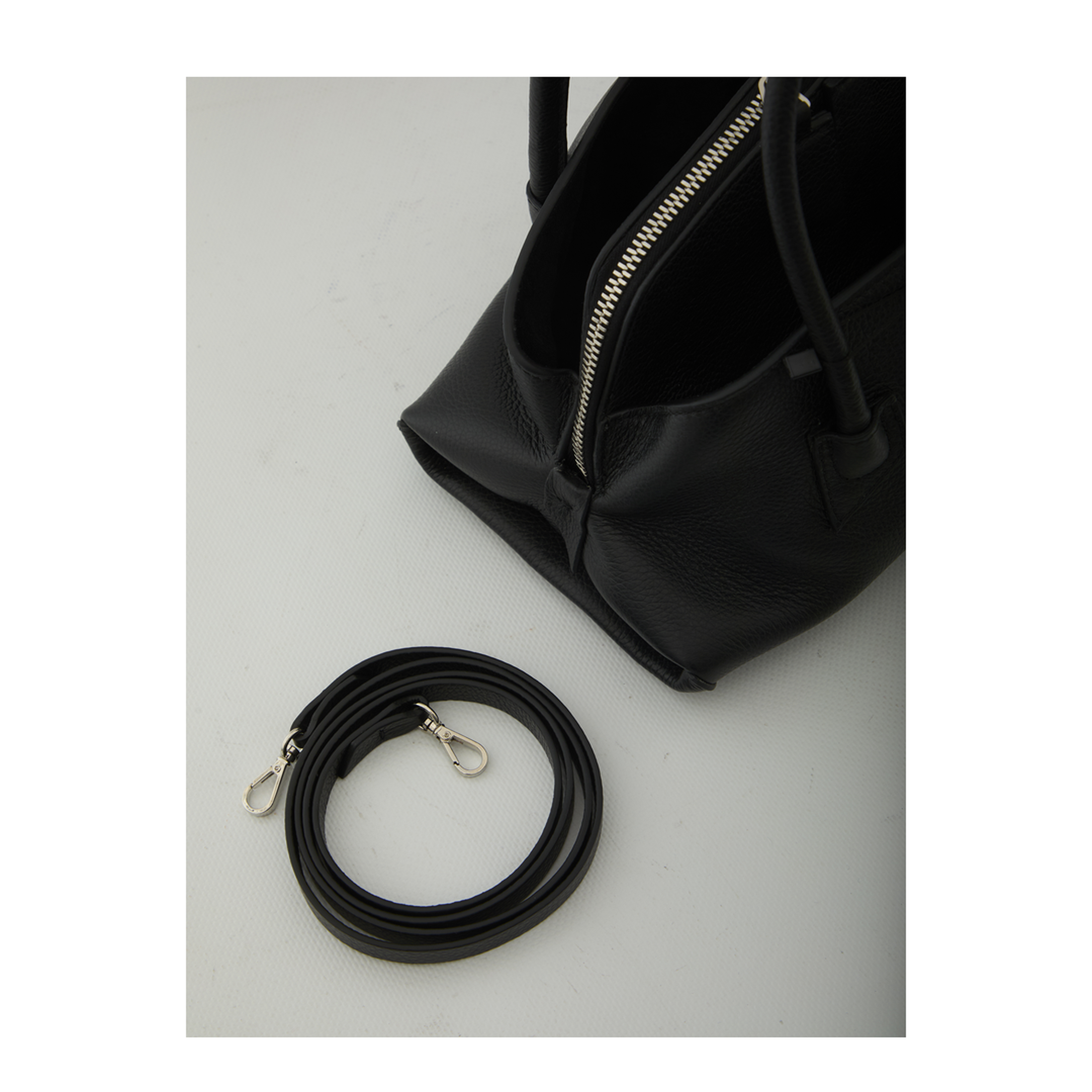 MAYFEYR - The Attico - La Passeggiata Top Handle Black Bag Mini - 260WAH00063117AA100