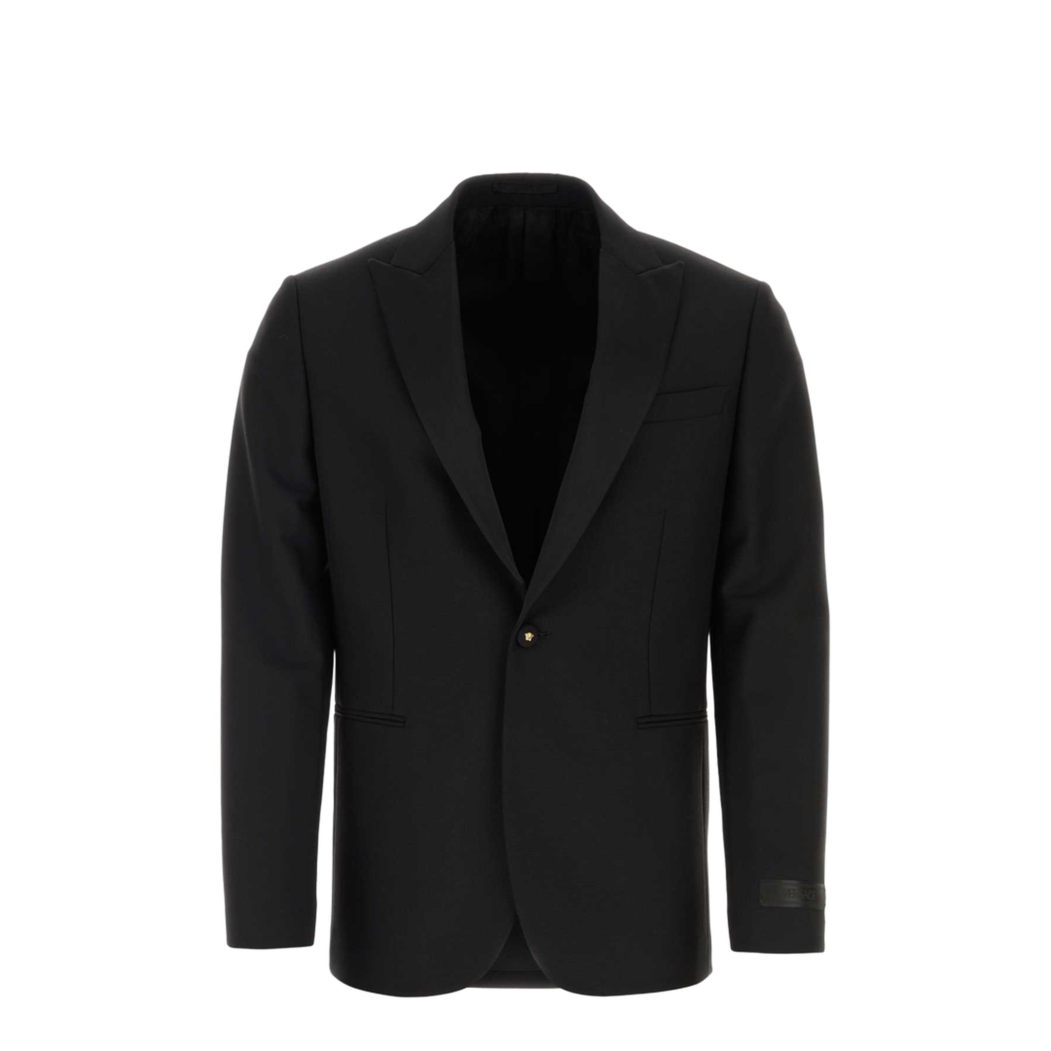 Single-Breasted Tailored Blazer Jacket Black