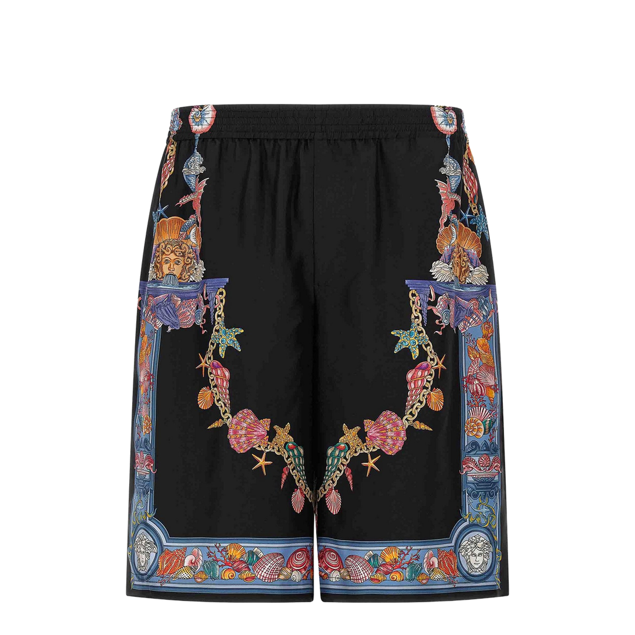 Coral Theatre Print Bermuda Shorts