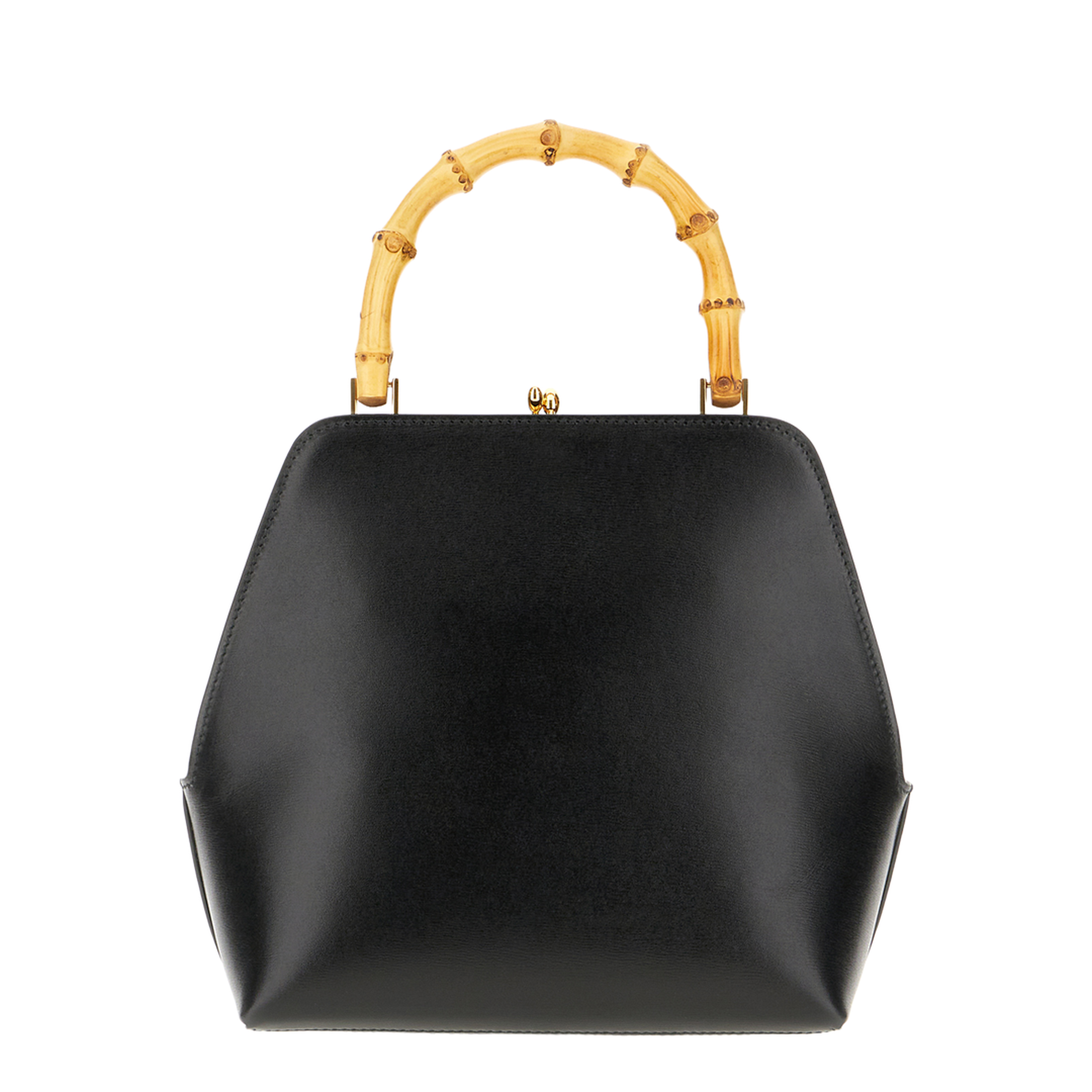 Black Leather Goji Handbag