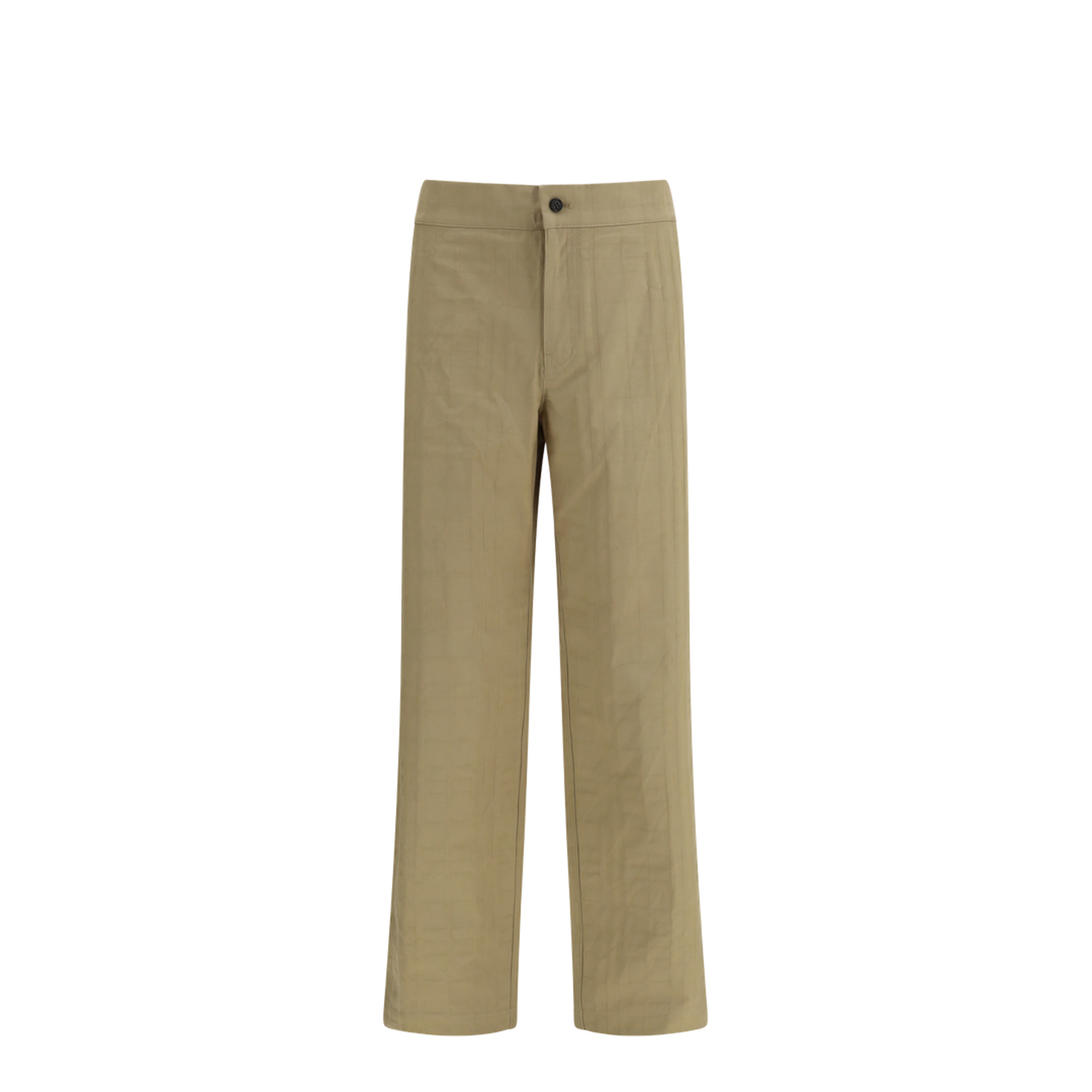 Check Cotton Trousers
