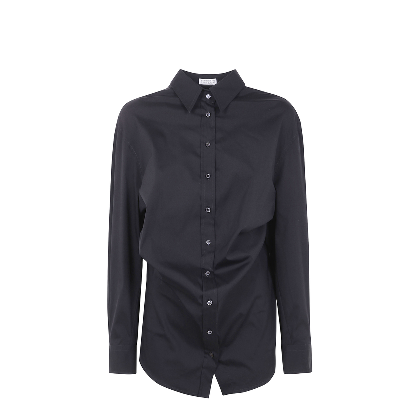 Button-Down Draped Shirt