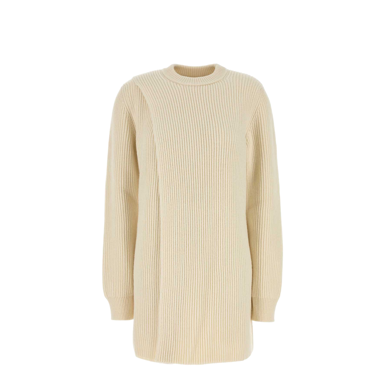 Ivory Wool Sweater Dress