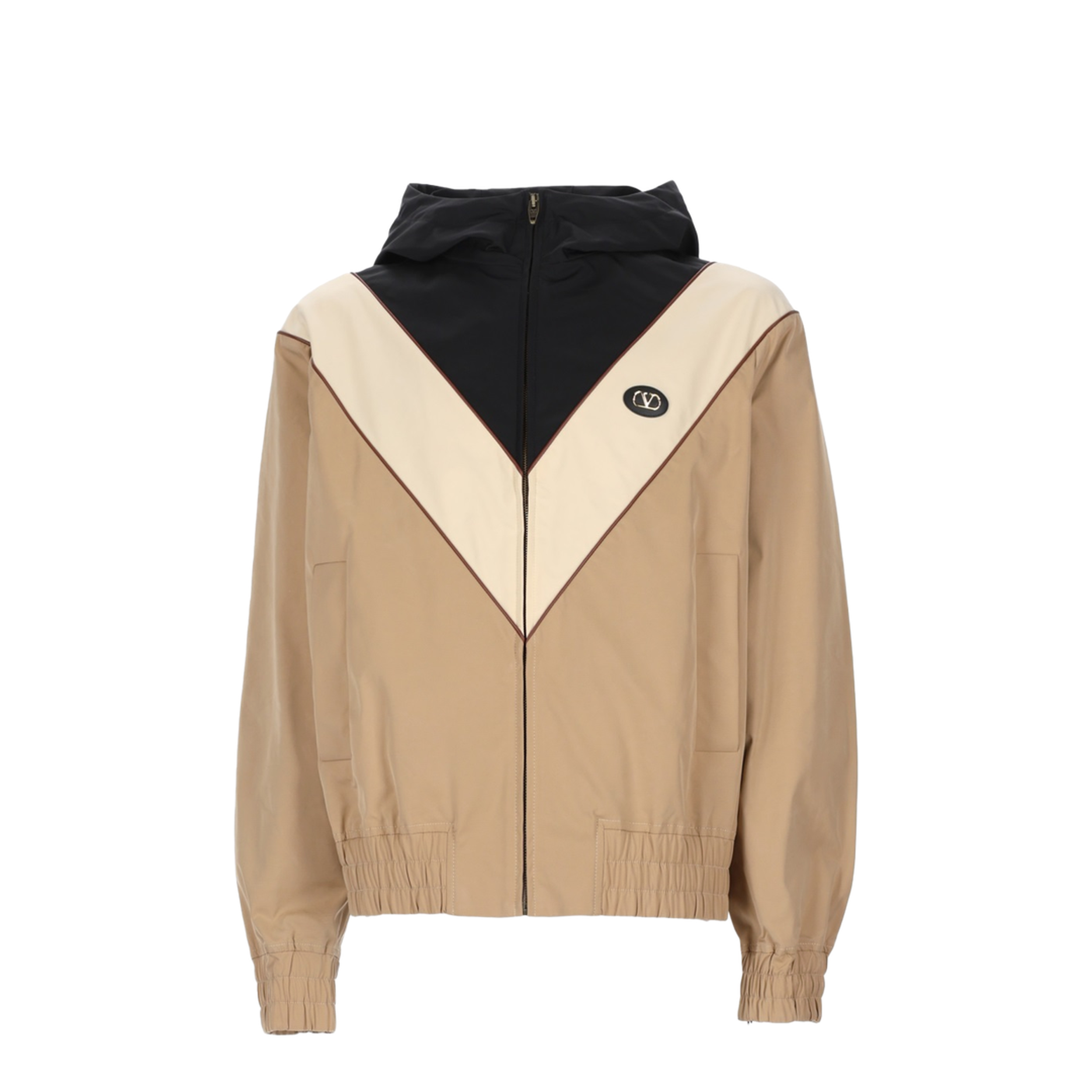 Multicolor Stretch Polyester Bomber Jacket