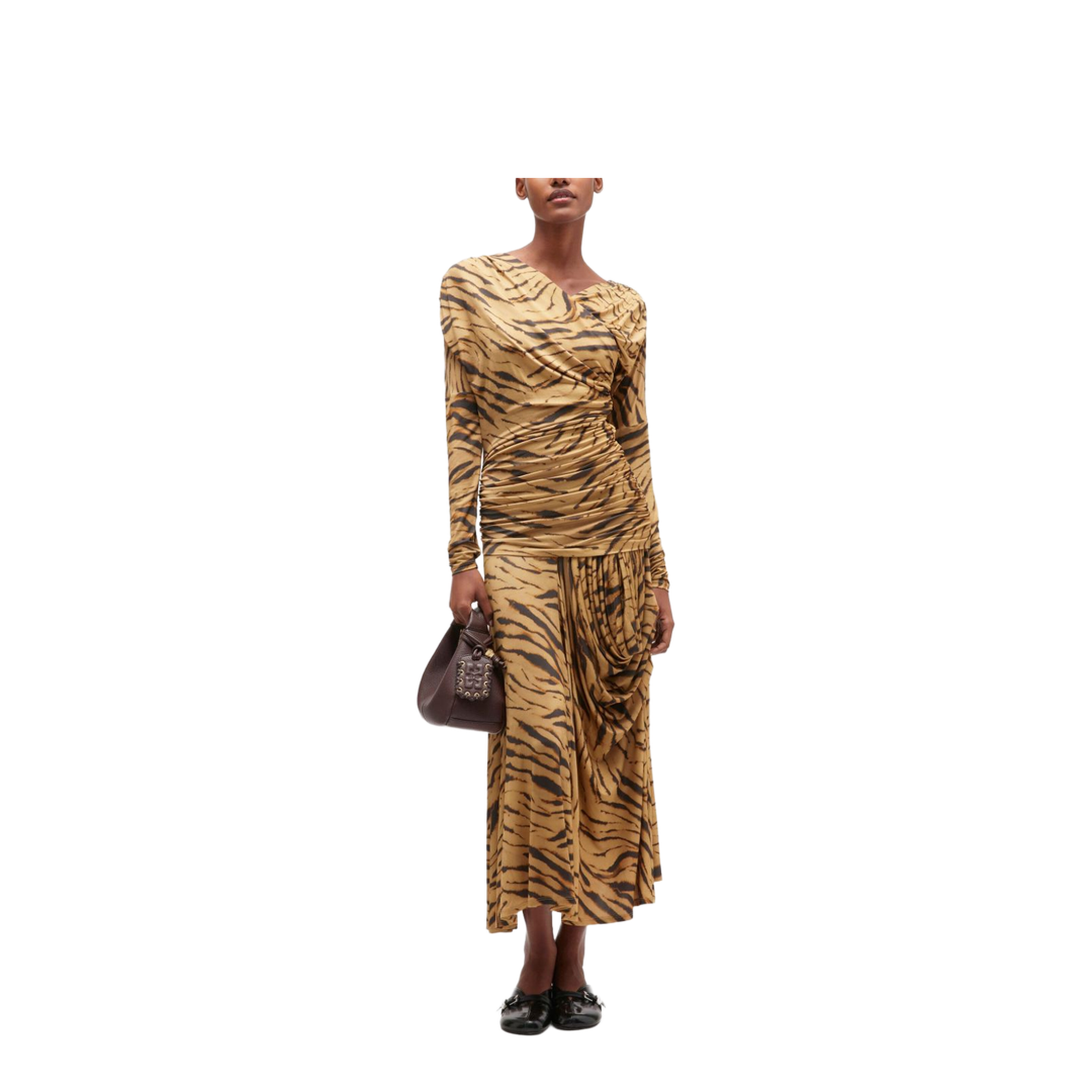 Long Dress with Zebra Print