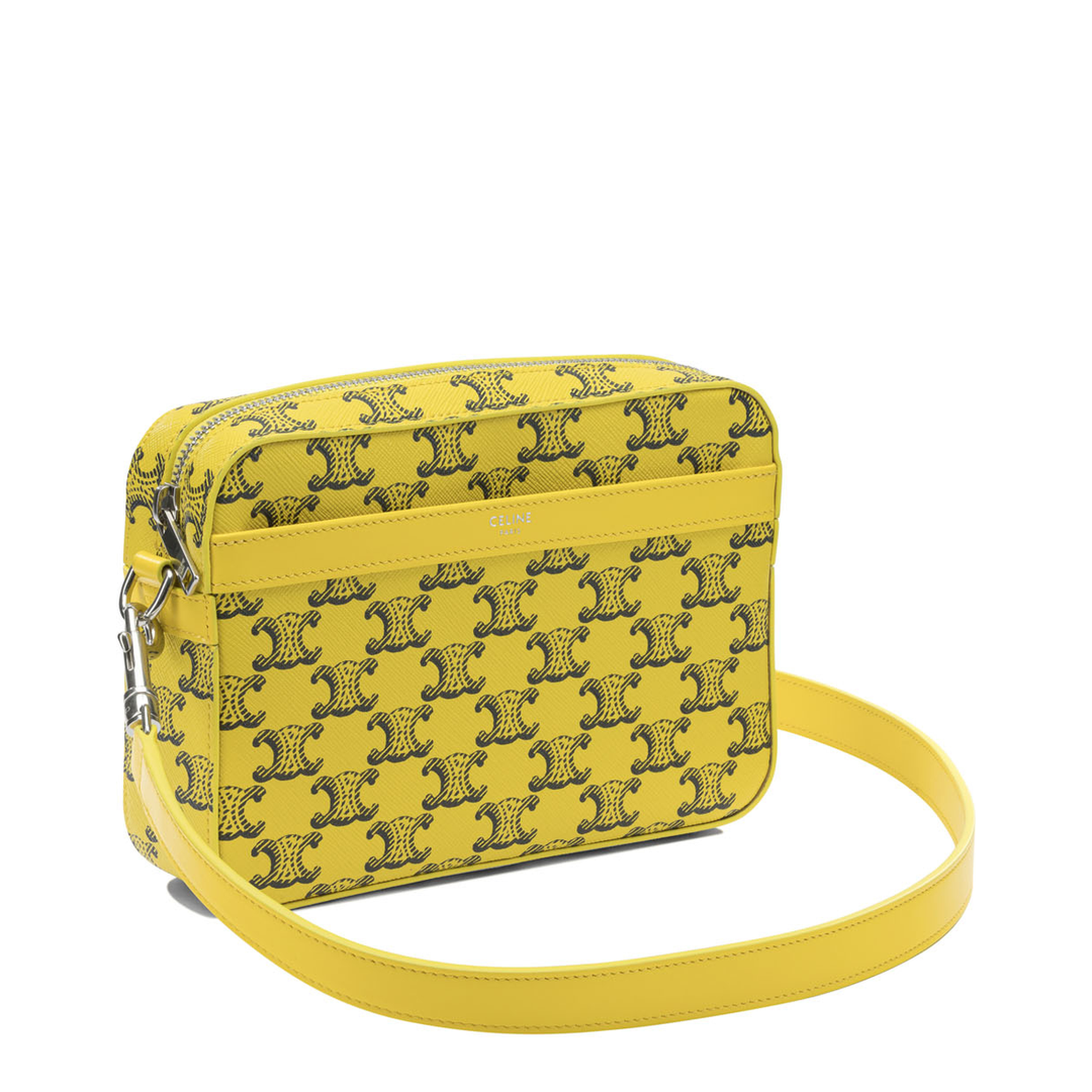 Triomphe Canvas Small Canvas Messenger Bag - Ultra Yellow