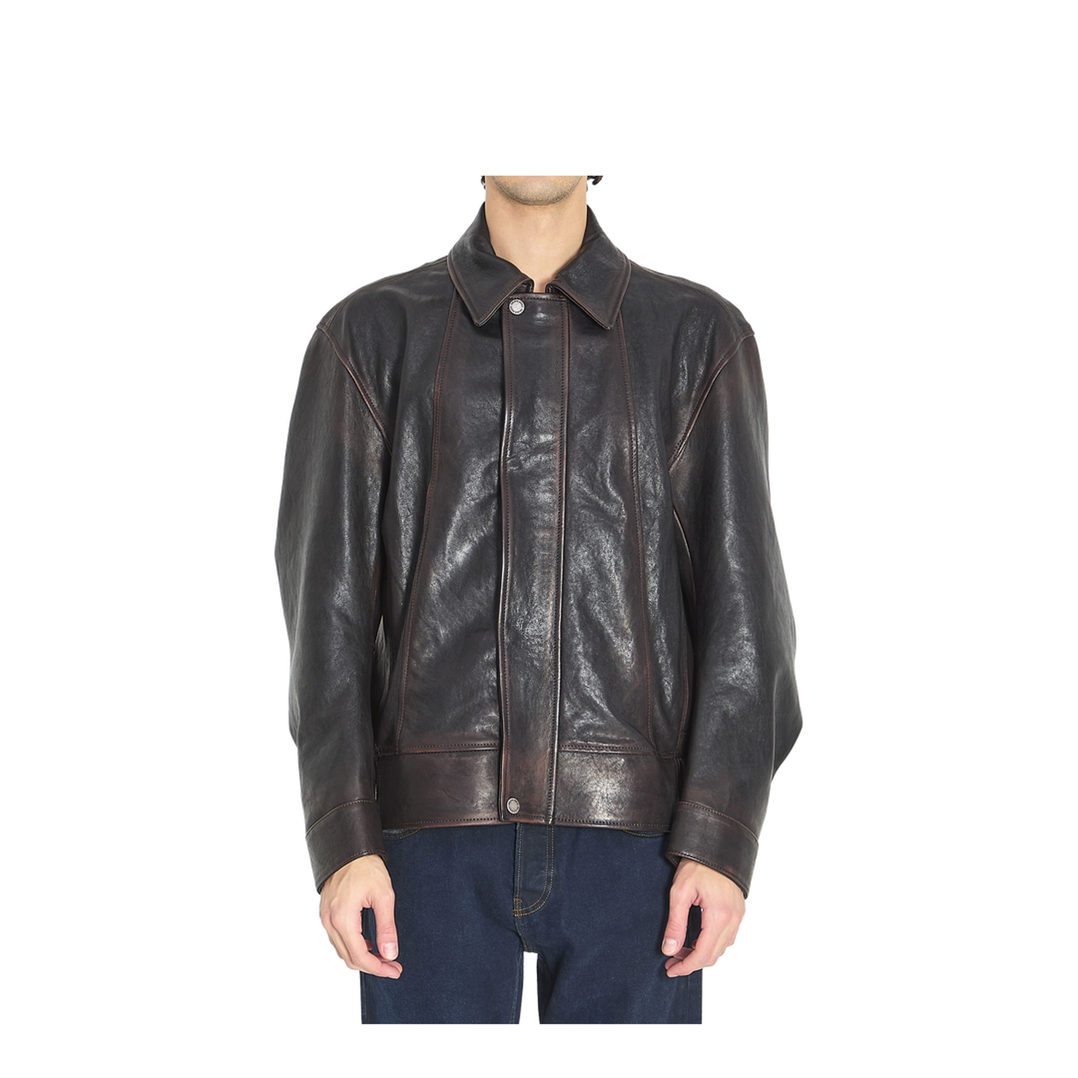 Nappa Leather Bomber Jacket