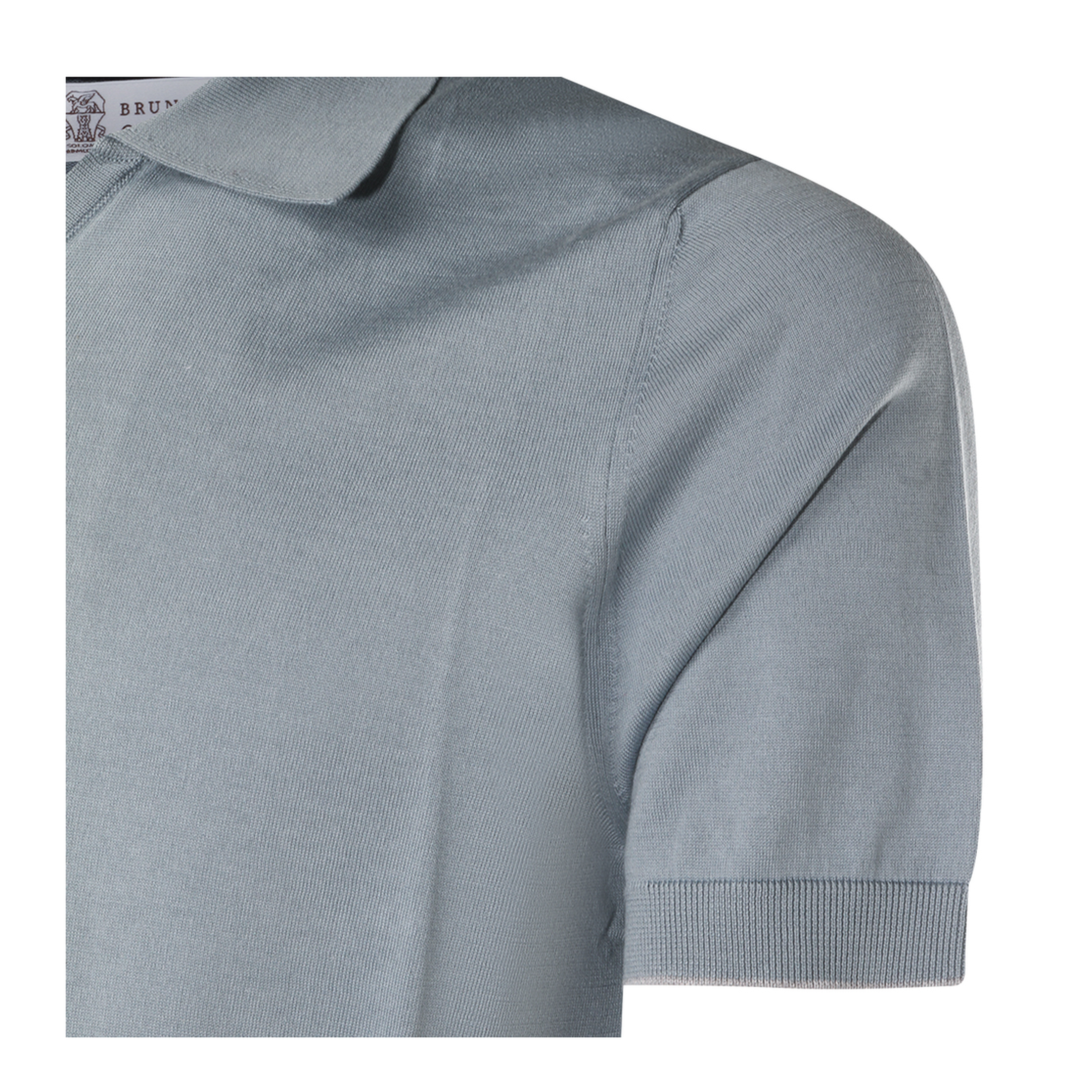 Polo Shirt Silk Nylon Blue