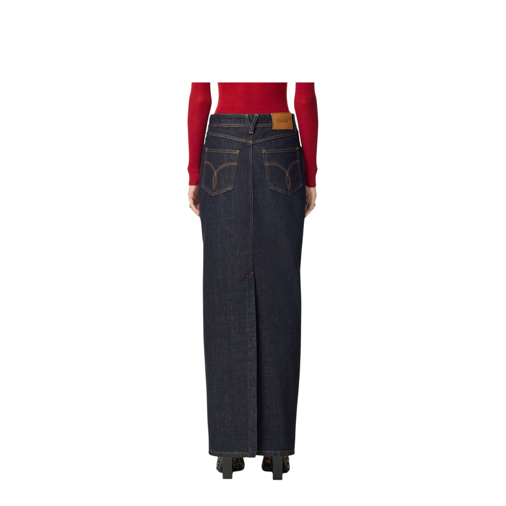 Denim Long Skirt