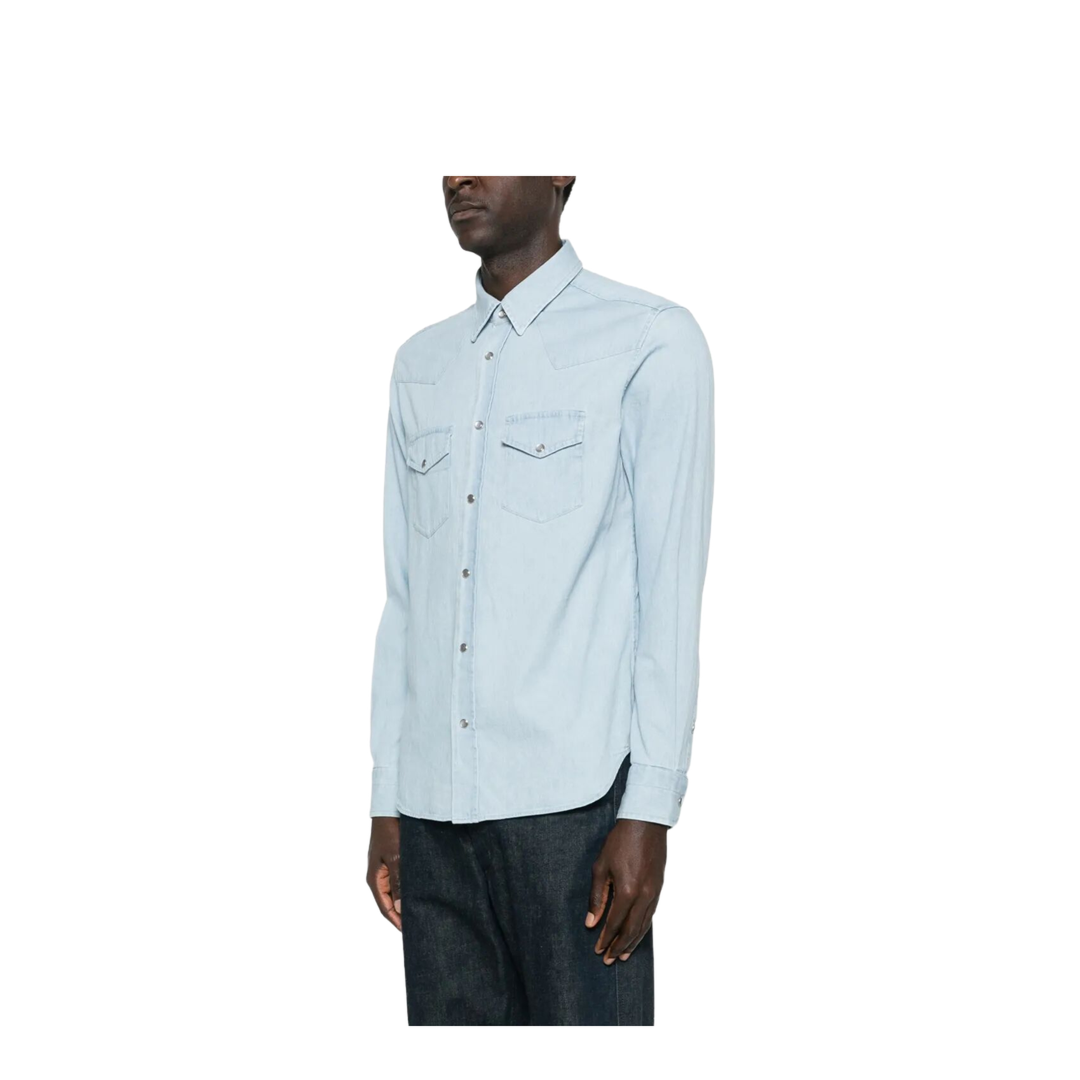 MAYFEYR - Tom Ford - Denim Chambray Western Shirt - HDS001FMC315