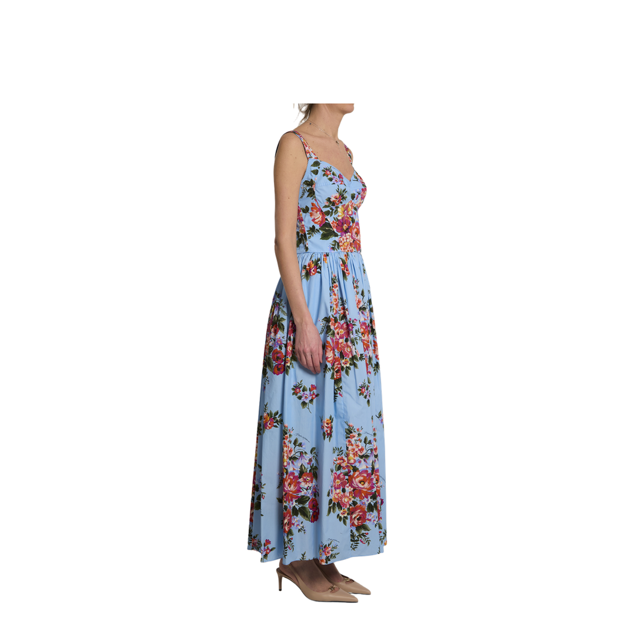 Maxi Dress with Floral Print