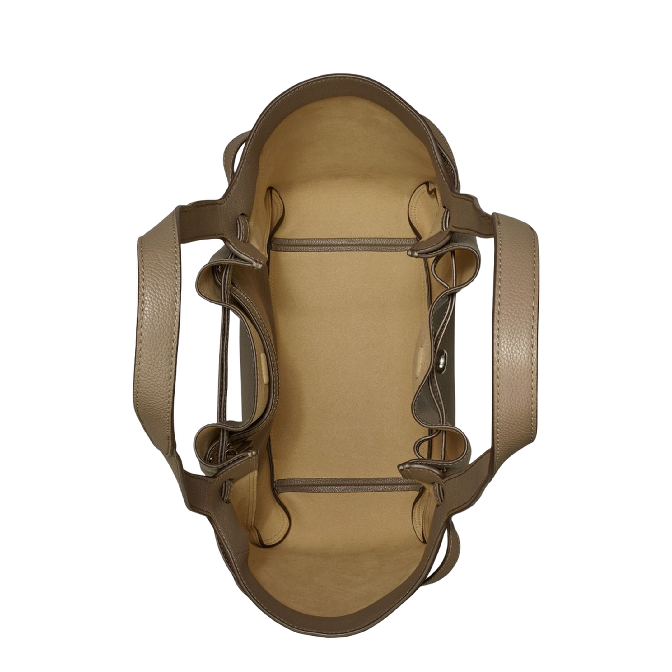 Romy Pebbled Leather Tote - Wild Mushroom