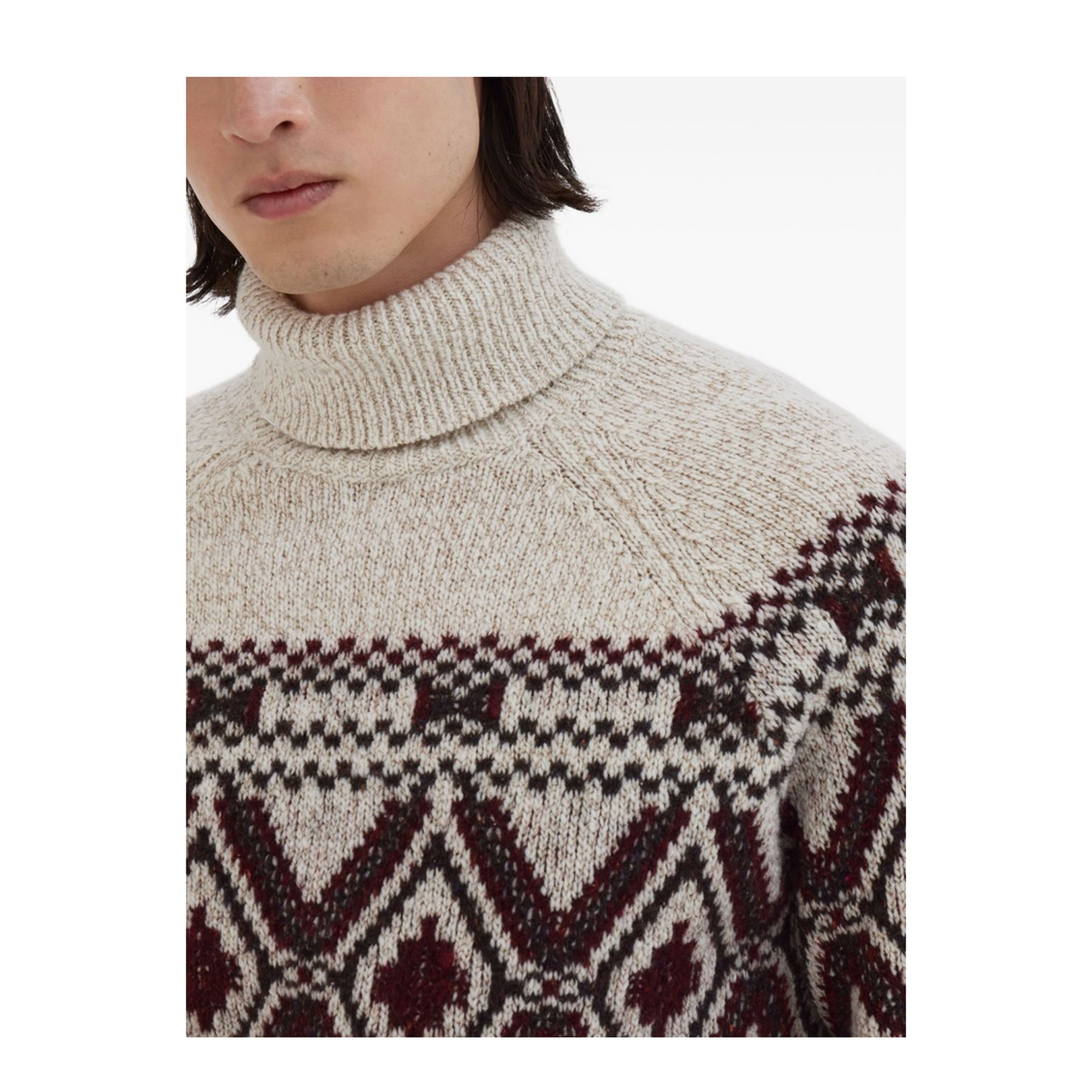 Geometric Jacquard Sweater