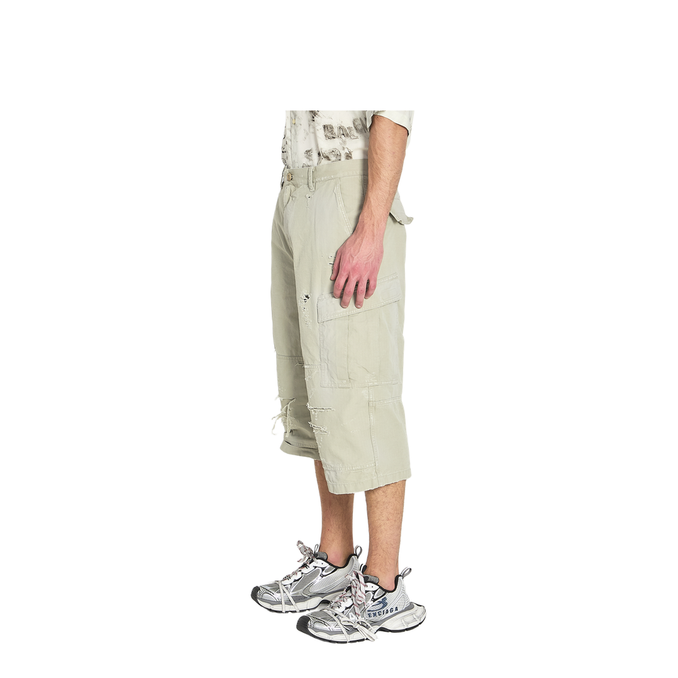 Cropped Cargo Pants