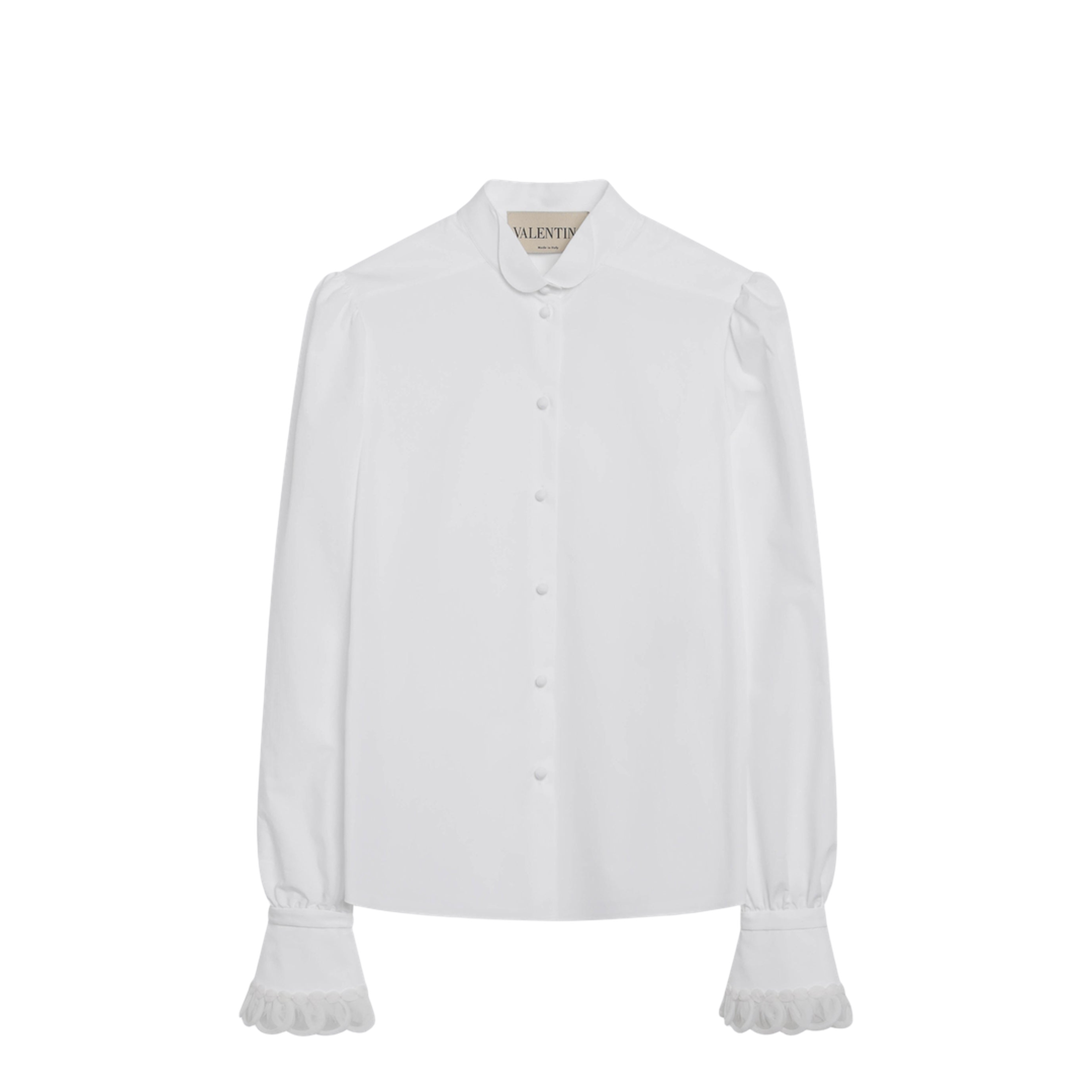White Cotton Poplin Shirt