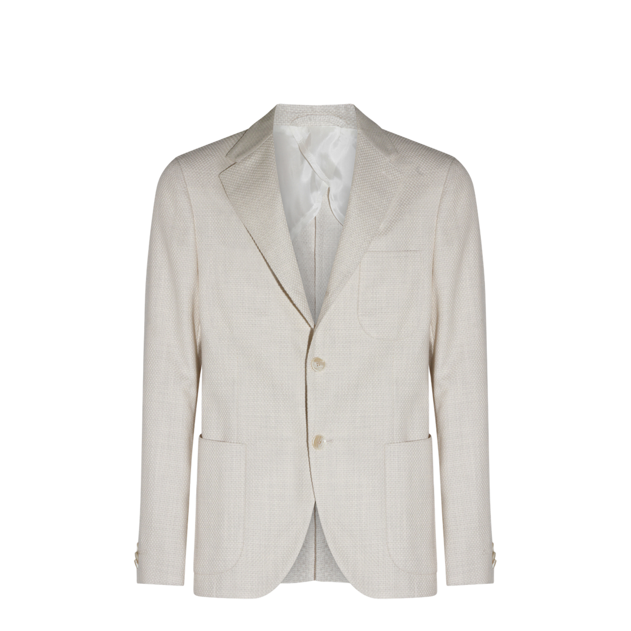 Single-Breasted Cotton-Blend Jacket