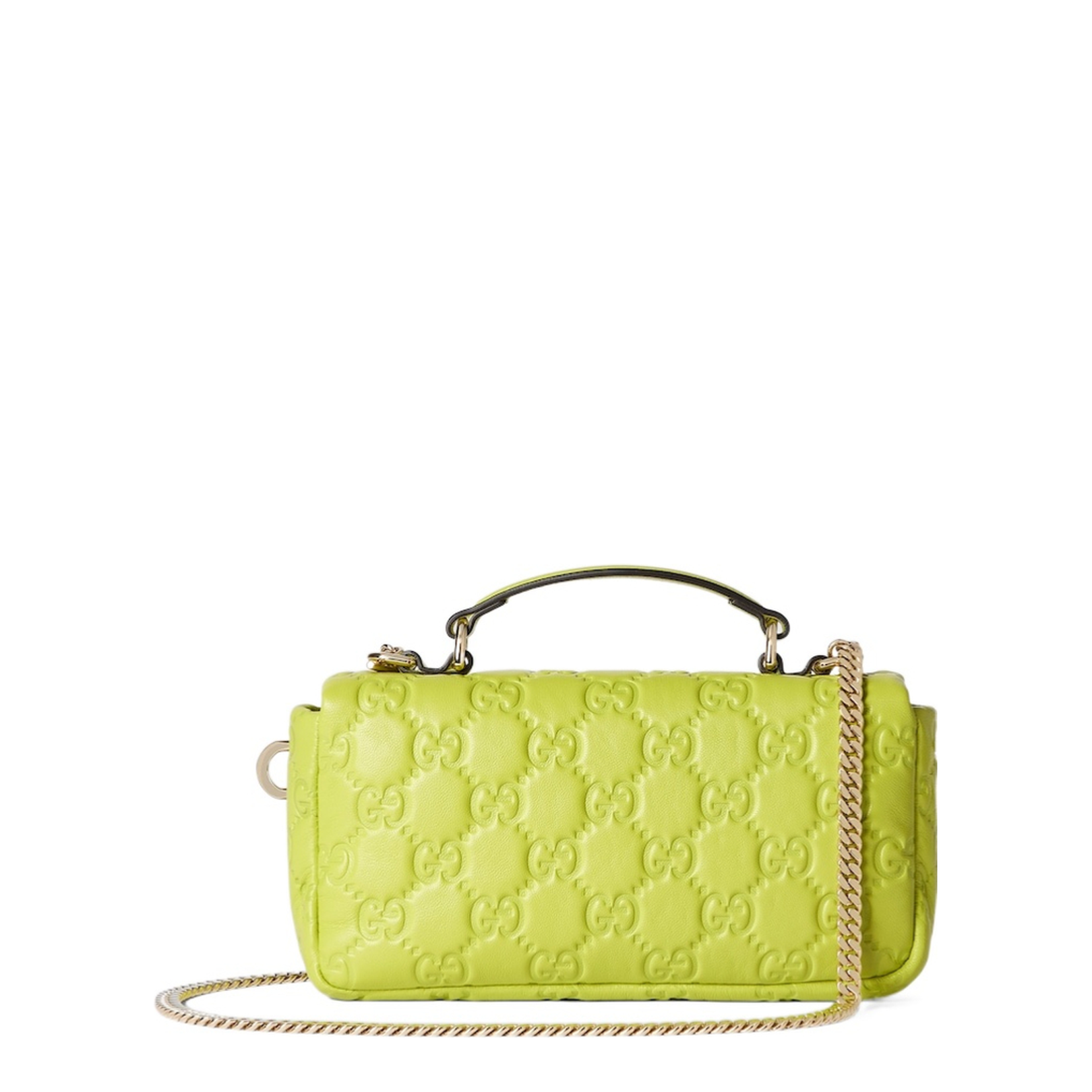 GG Milano Small Exotic Leathers Top Handle Bag - Lime Green