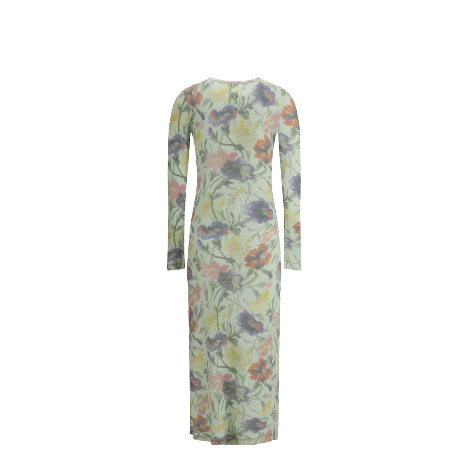 Dress in Silk and Cotton Multicolor