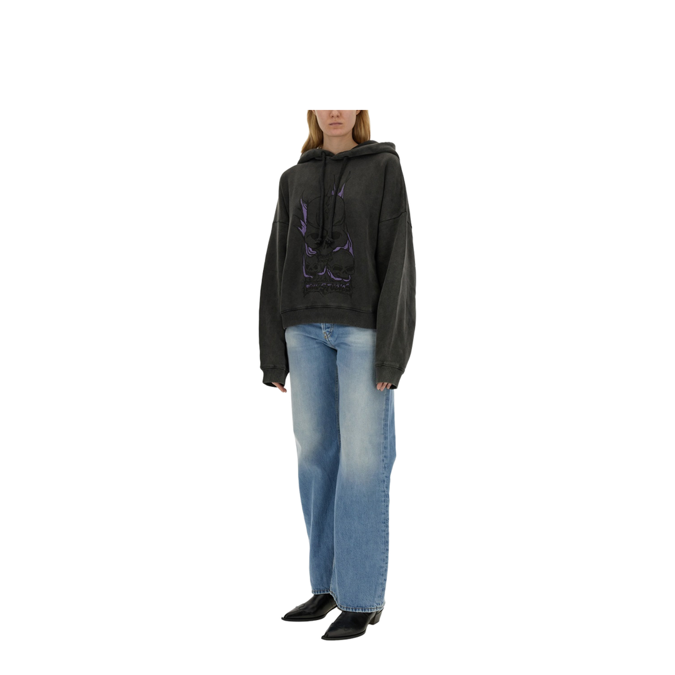 Skull Print Sweatshirt