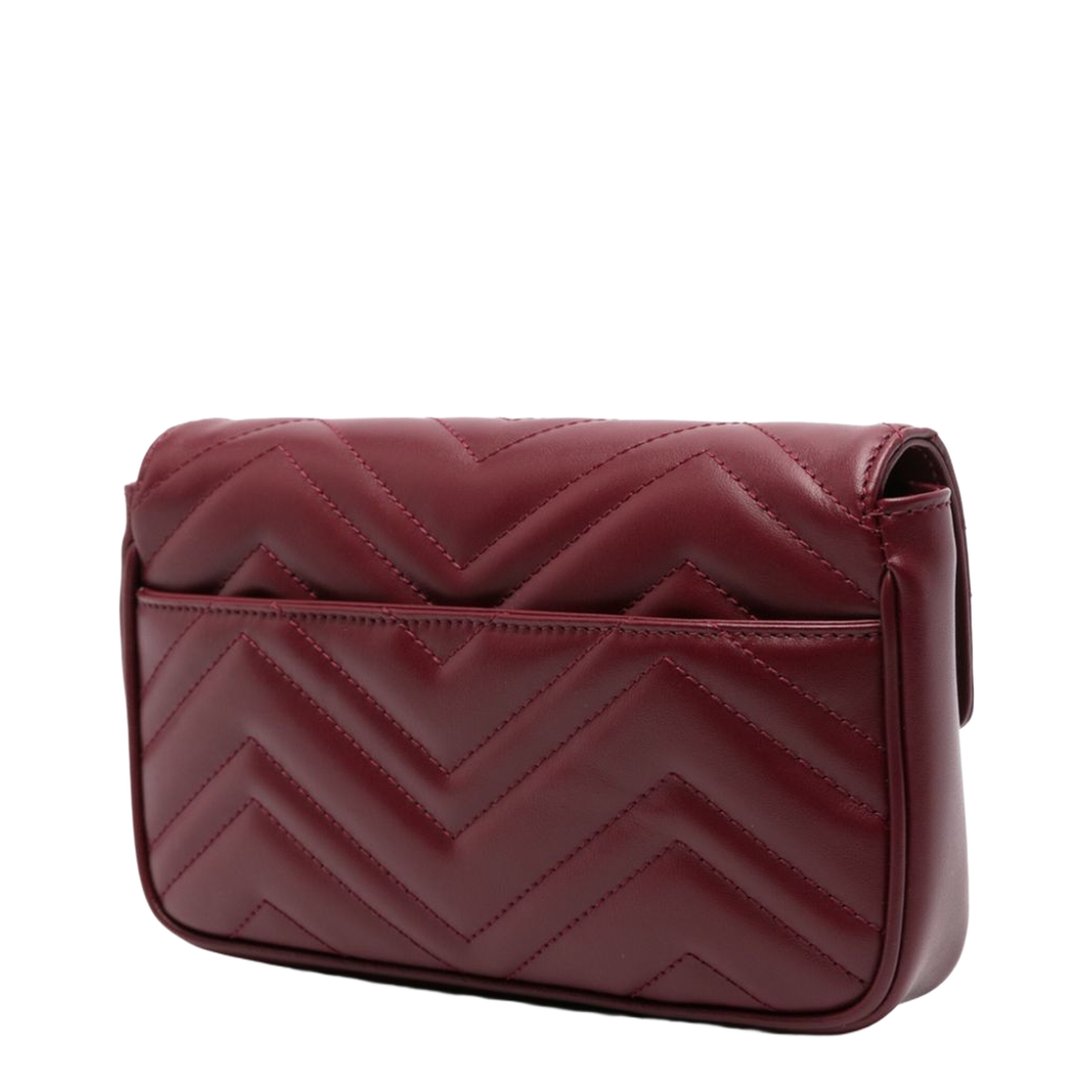 GG Marmont Small Leather Shoulder Bags - Burgundy