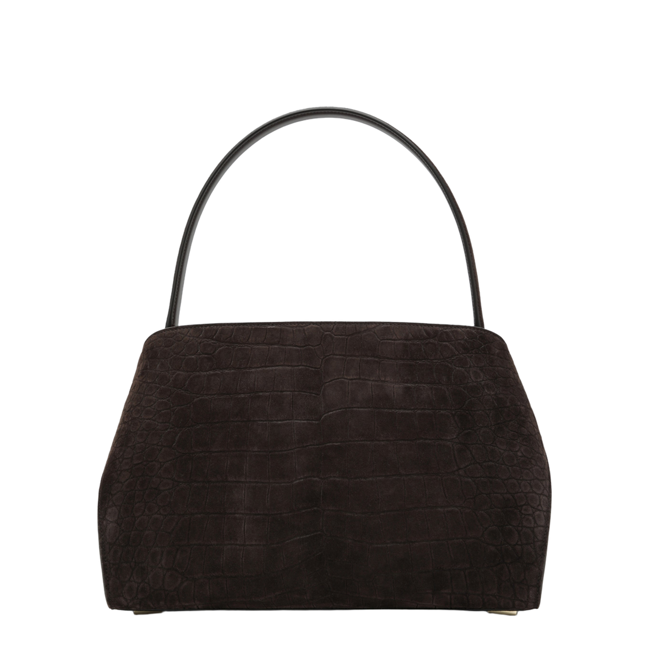 Hug Soft Medium Velvet Shoulder Bag - Nero