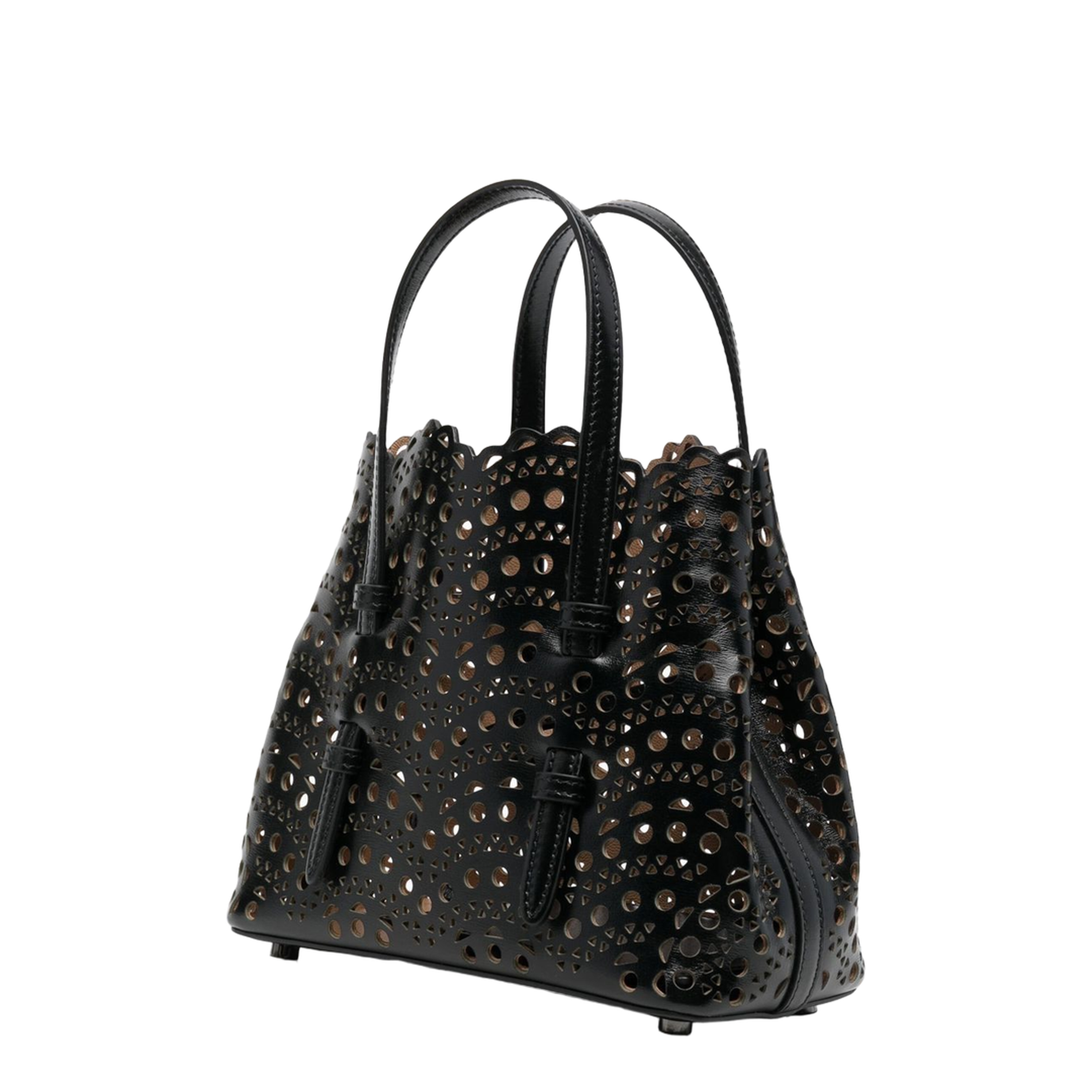Mina 20 Small Calfskin Tote Bag - Noir