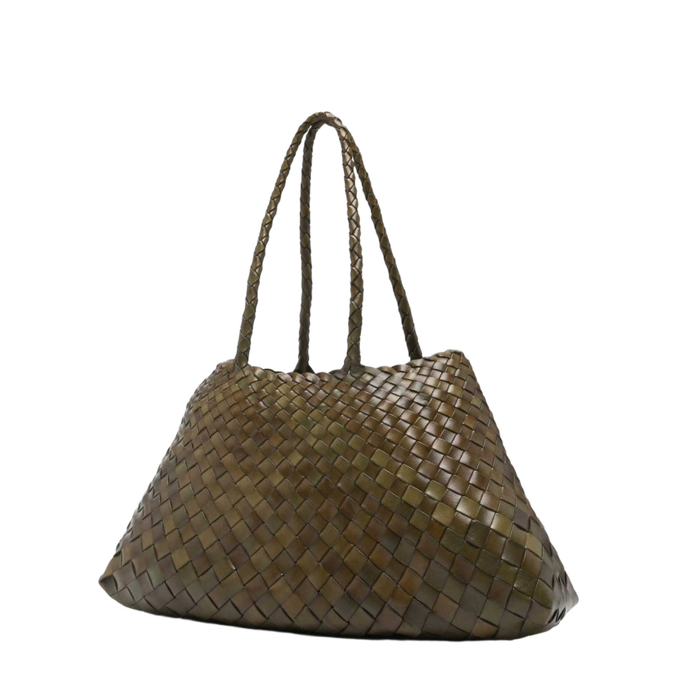 MAYFEYR - Dragon Diffusion - Big Santa Croce Interwoven Tote Bag - DGS68892KAKI