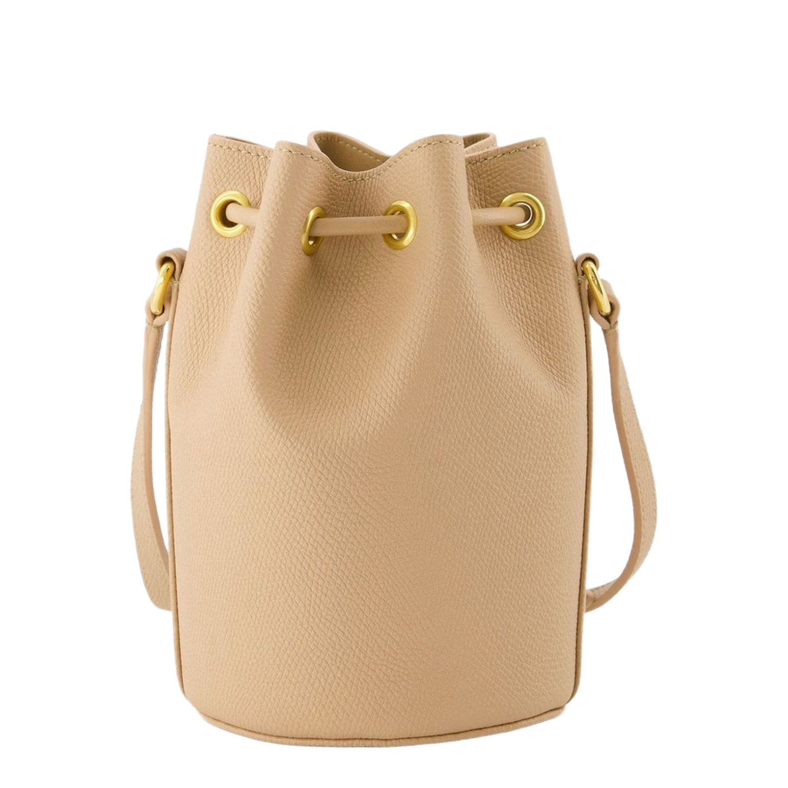 Mini Leather Bucket Bag