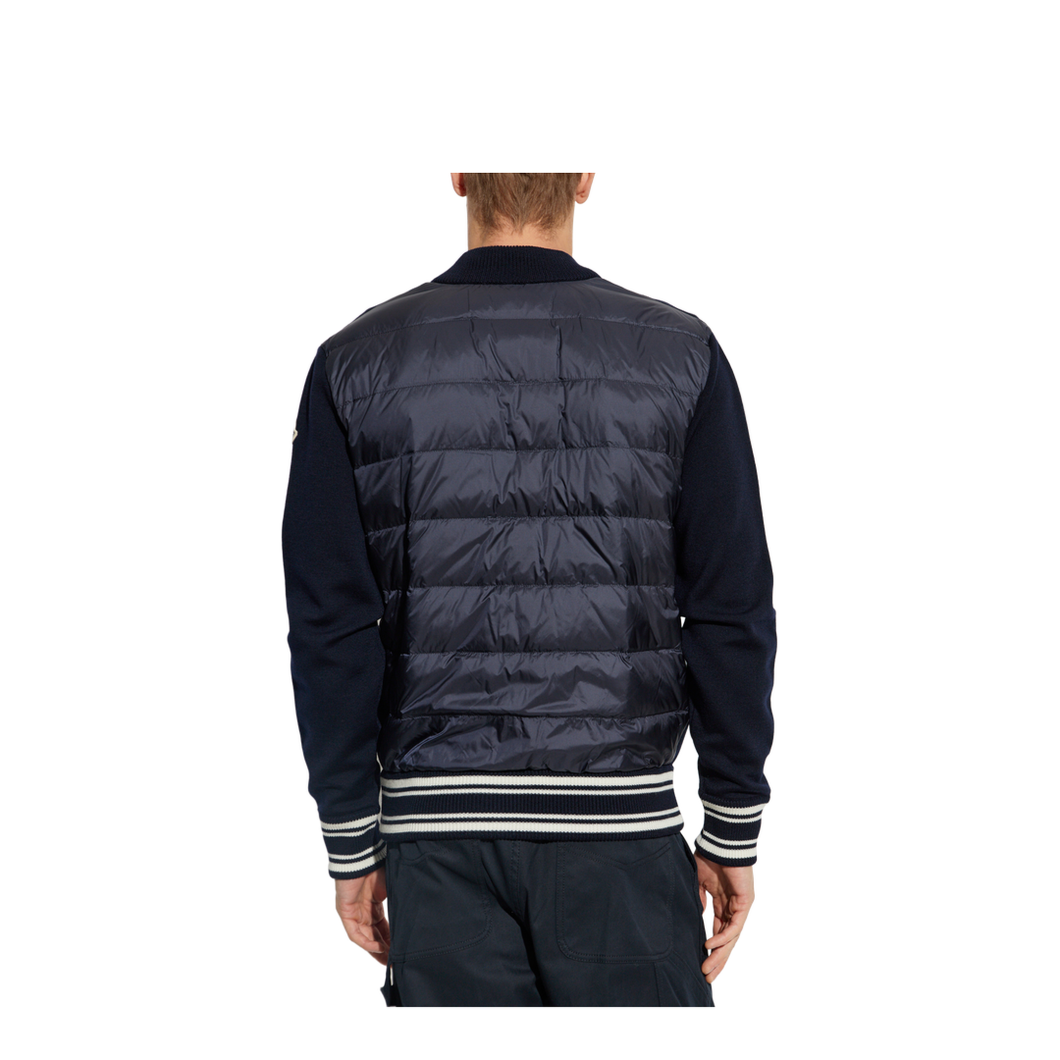 Blue Embroidered Monogram Jacket