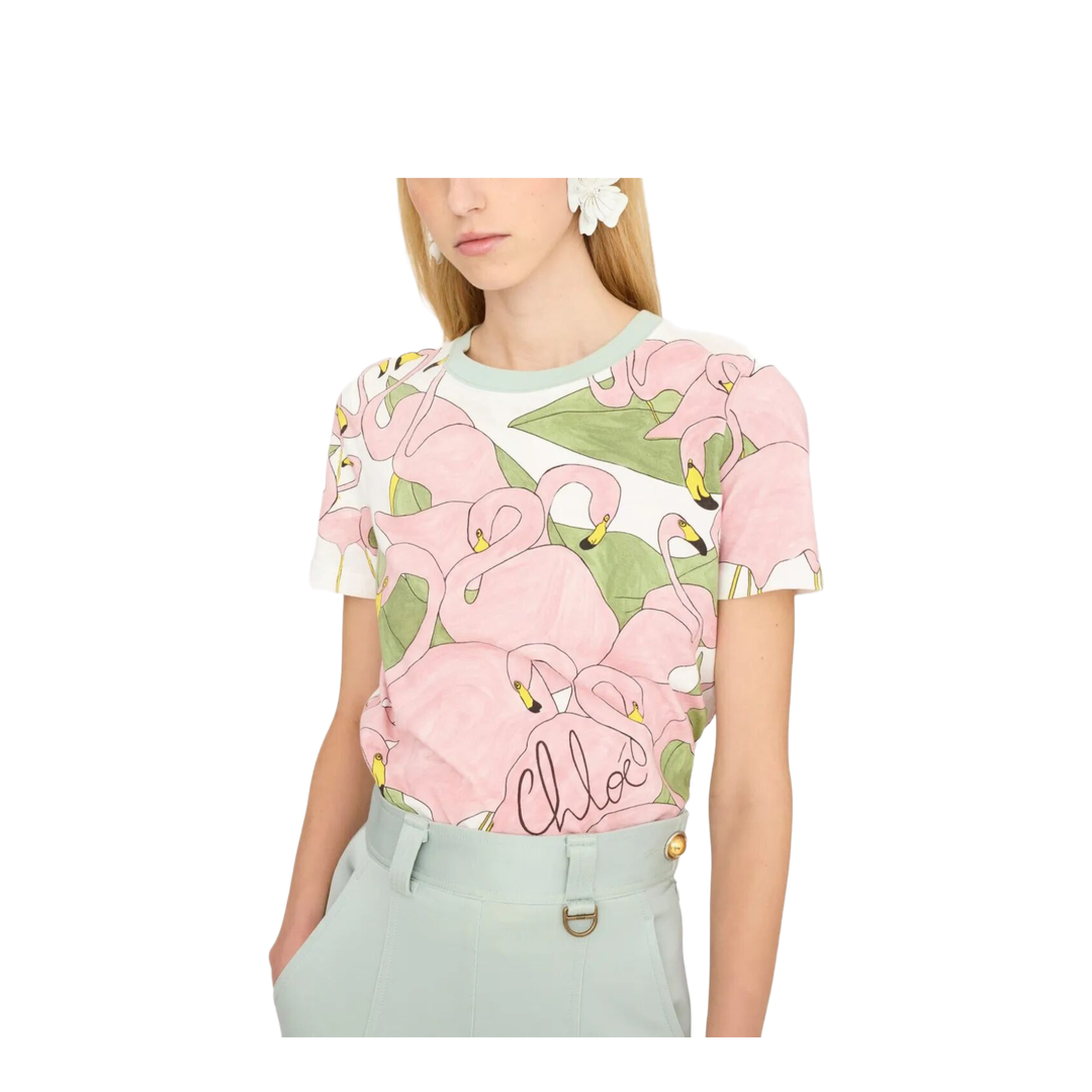 MAYFEYR - Chloè - Baby Fit Logo T-Shirt In Cotton Jersey - CH26UJH08287