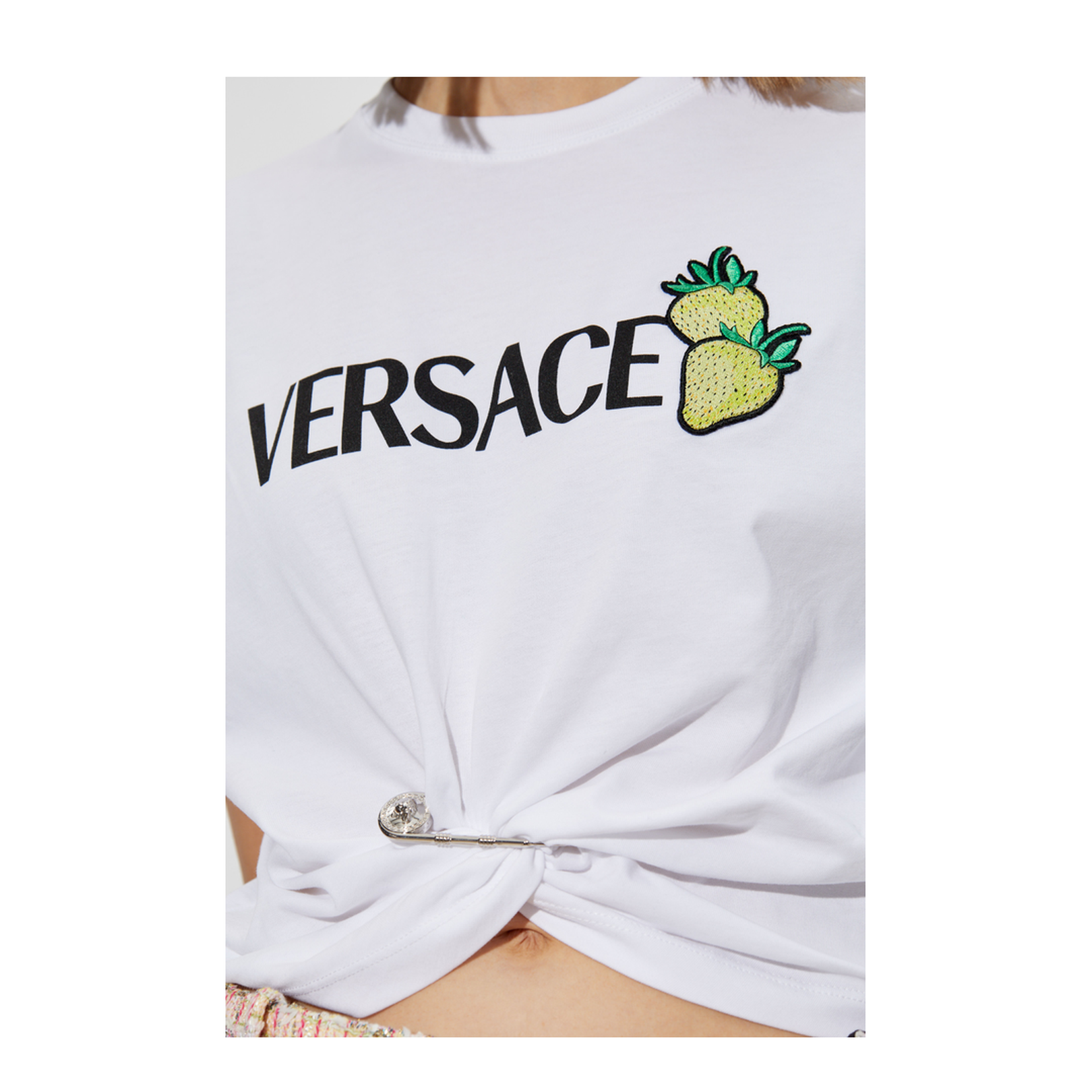 White Strawberry Patch T-shirt
